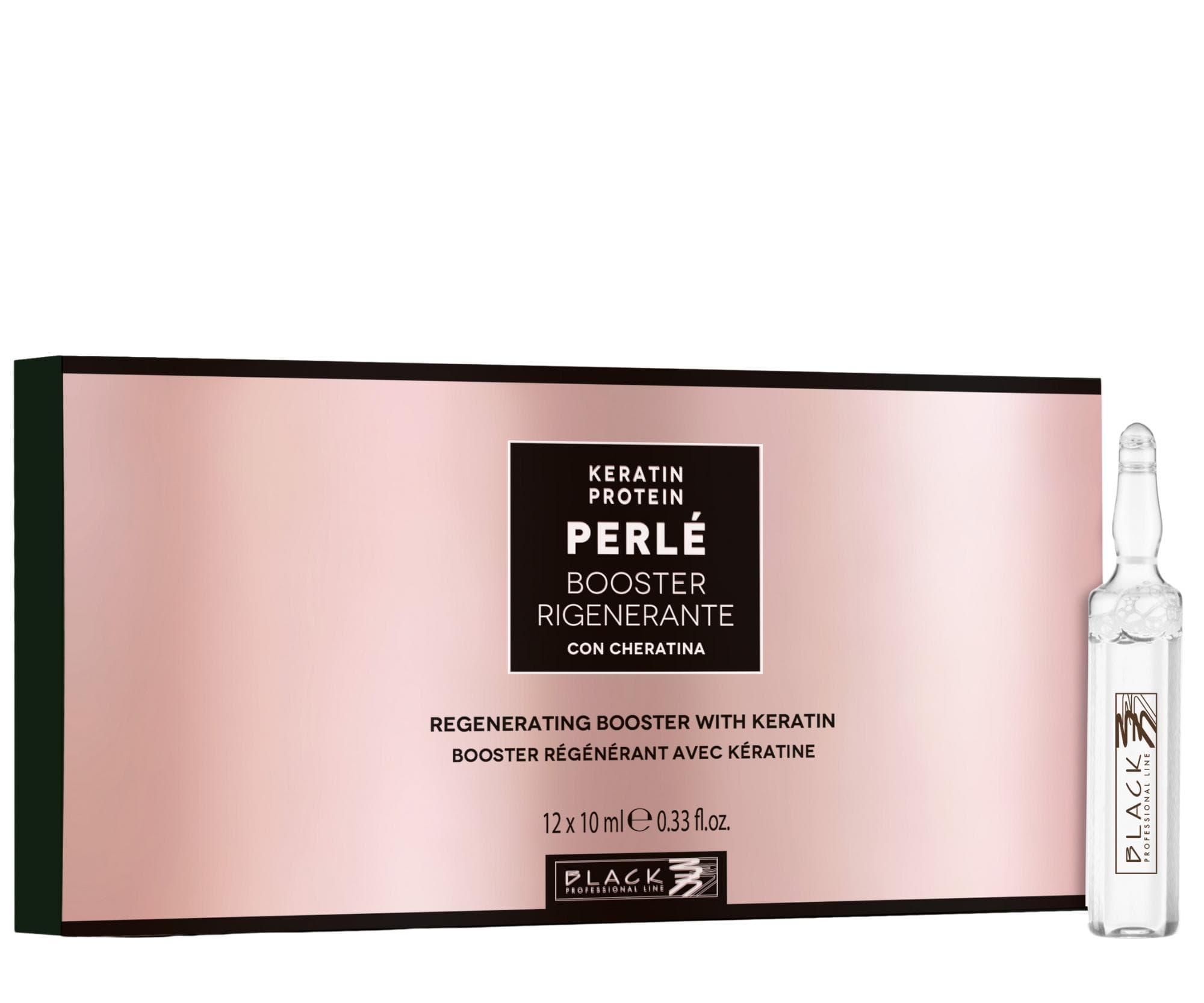 Intensywna kuracja regenerująca i wzmacniająca włosy zniszczone Black Professional Perlé Keratin Protein Booster -