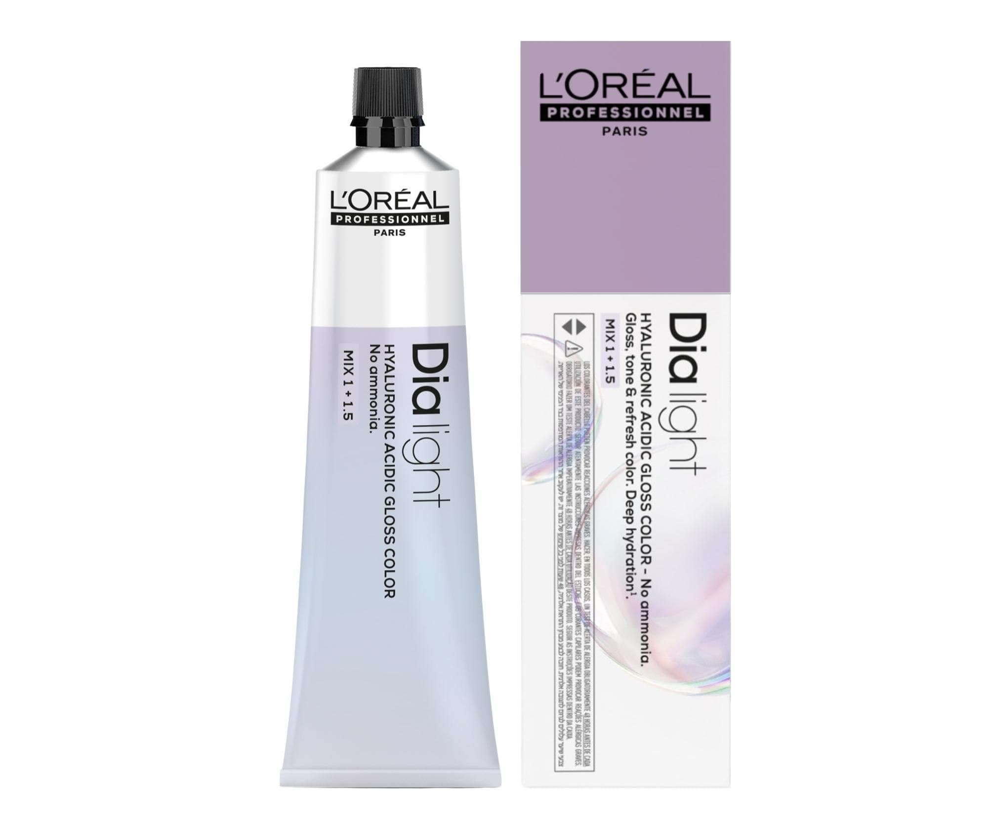Farba do włosów ton w ton Loréal Professionnel Dia Light - 8.21 jasny blond opalizująco popielaty milkshake