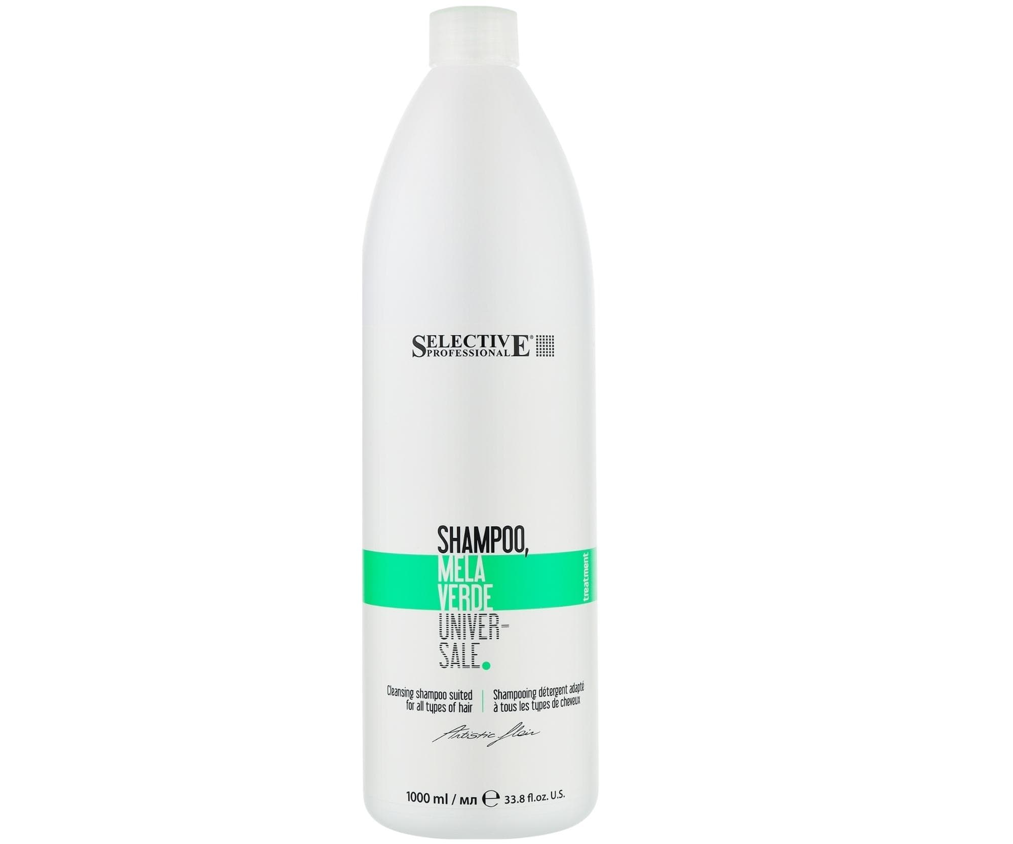 Szampon do włosów przetłuszczających się i oklapniętych Selective Professional Shampoo Mela Verde Universale -