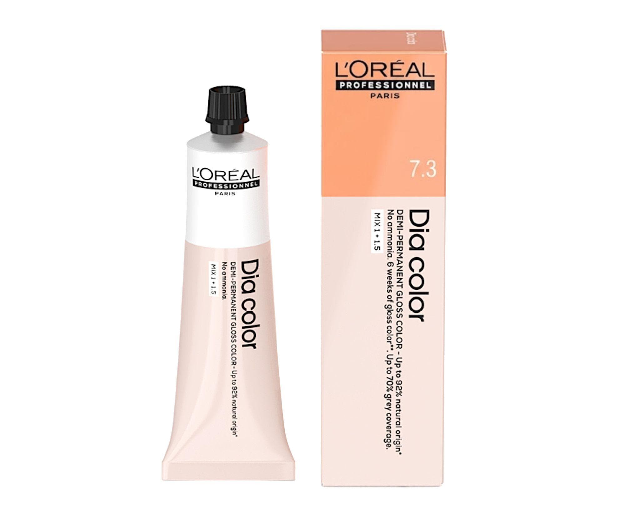 Farba do włosów ton w ton Loréal Professionnel Dia color - 7.3 blond złocisty