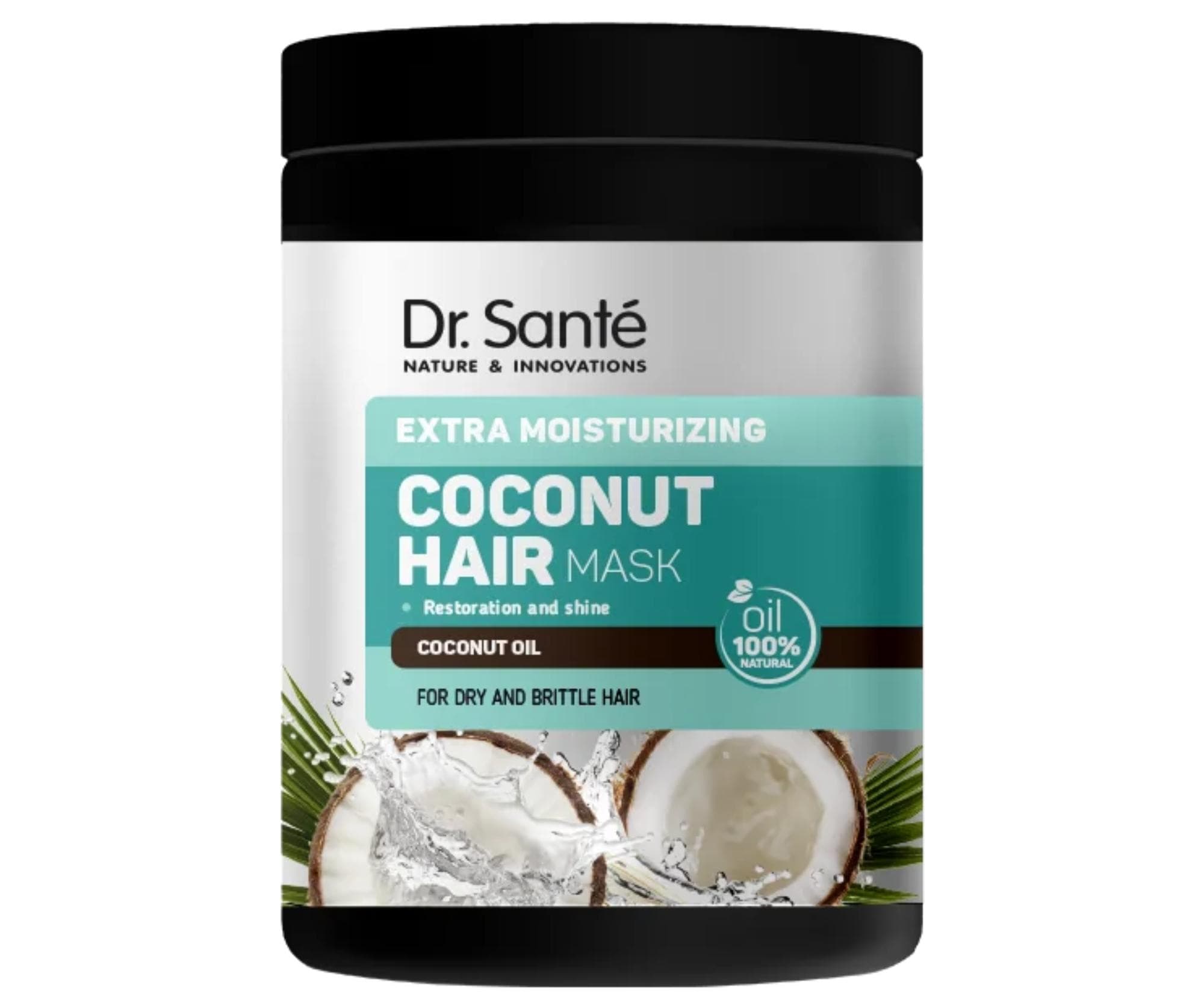 Maska nawilżająca do włosów suchych i łamliwych Dr. Santé Coconut -