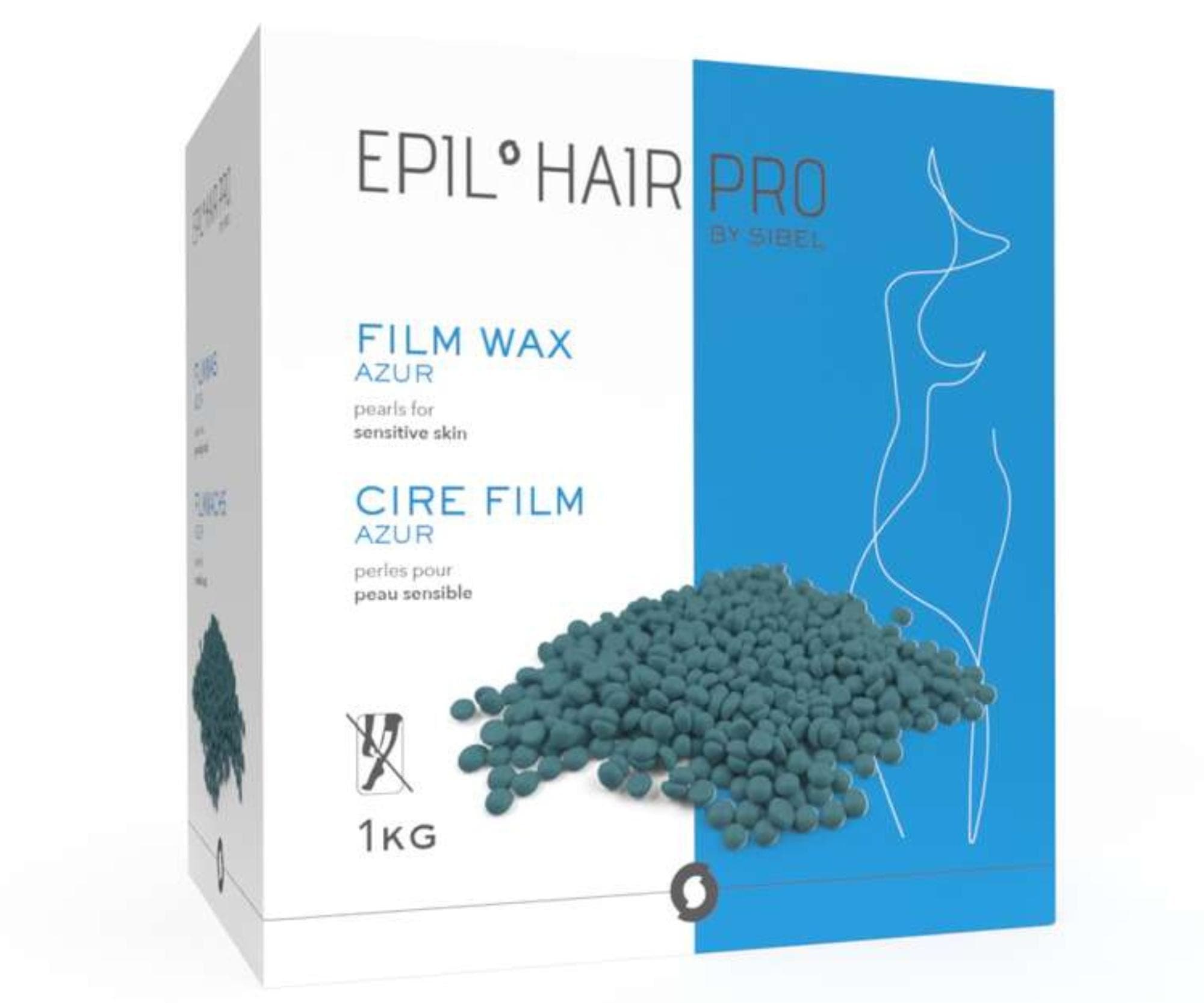 Wosk do depilacji skóry delikatnej Sibel Hard Wax Azur Pearls -