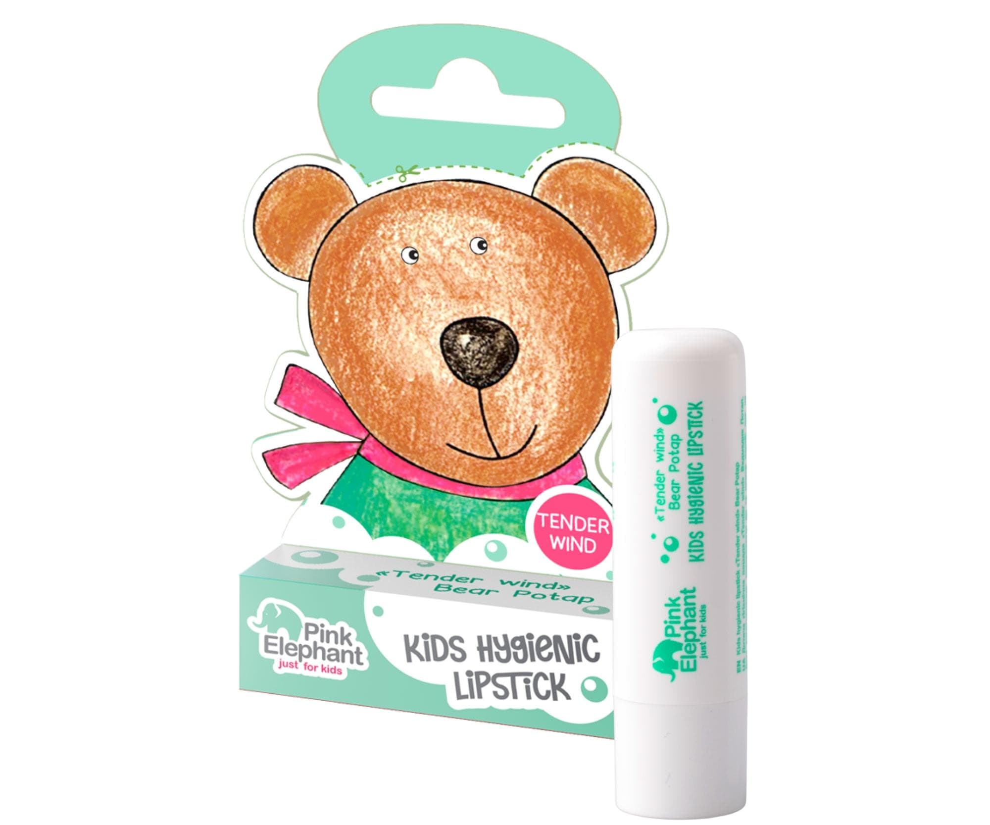 Balsam do ust dla dzieci Pink Elephant Niedźwiadek Potap -