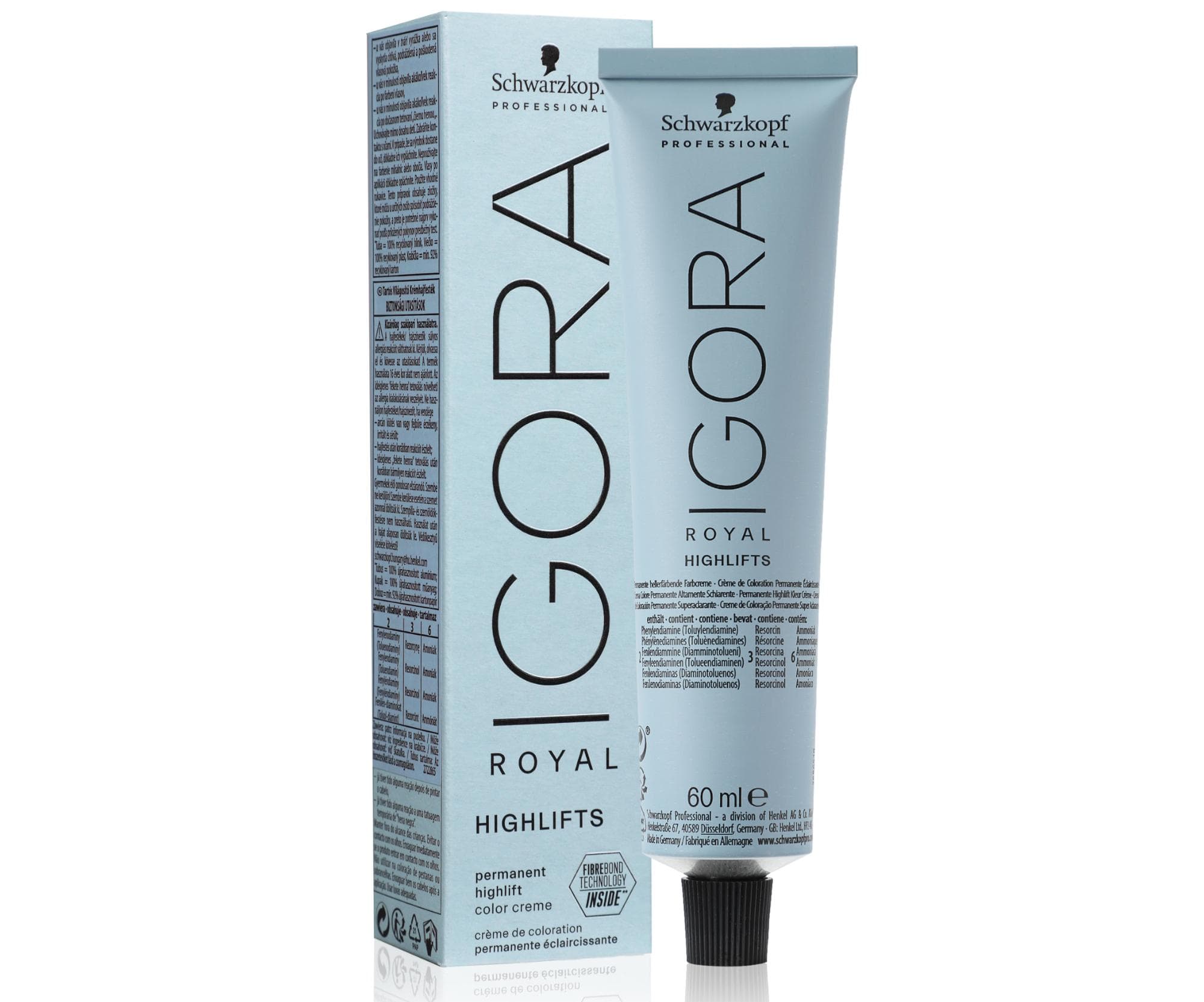 Farba rozjaśniająca do włosów Schwarzkopf Professional Igora Royal Highlifts - 12-1 specjalny blond cendre