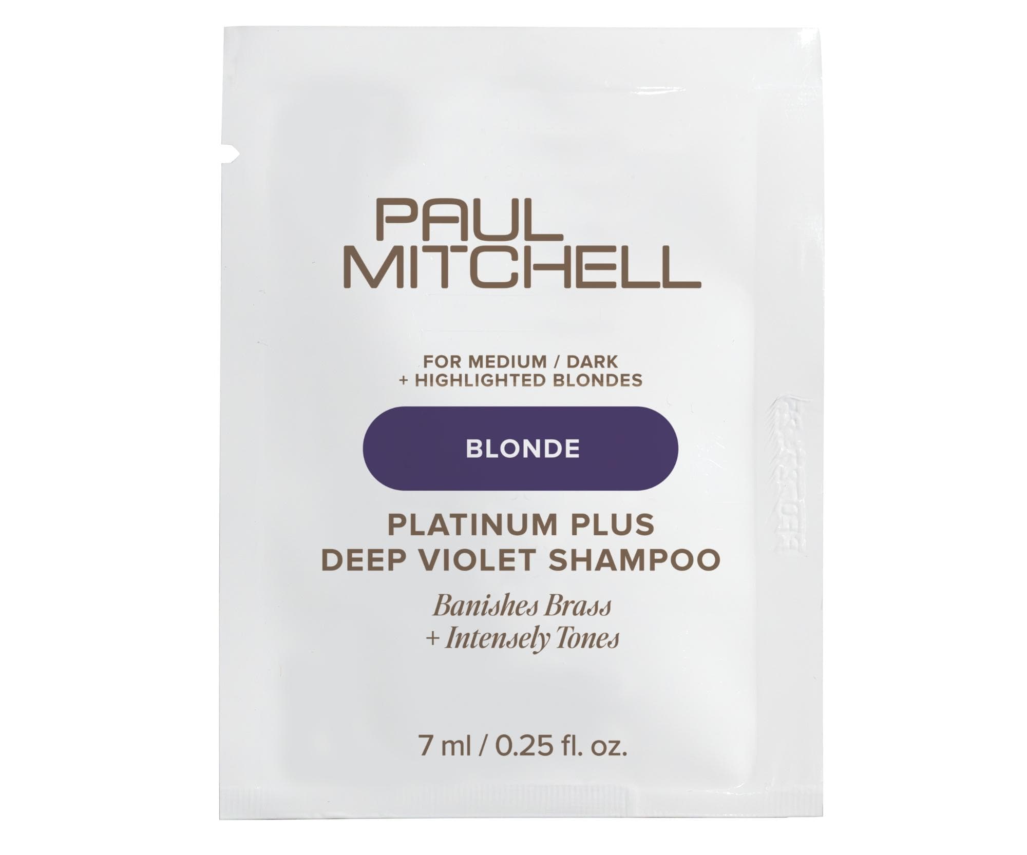 Szampon intensywnie neutralizujący do włosów blond i z pasemkami Paul Mitchell Blonde Platinum Plus Deep Violet Shampoo -