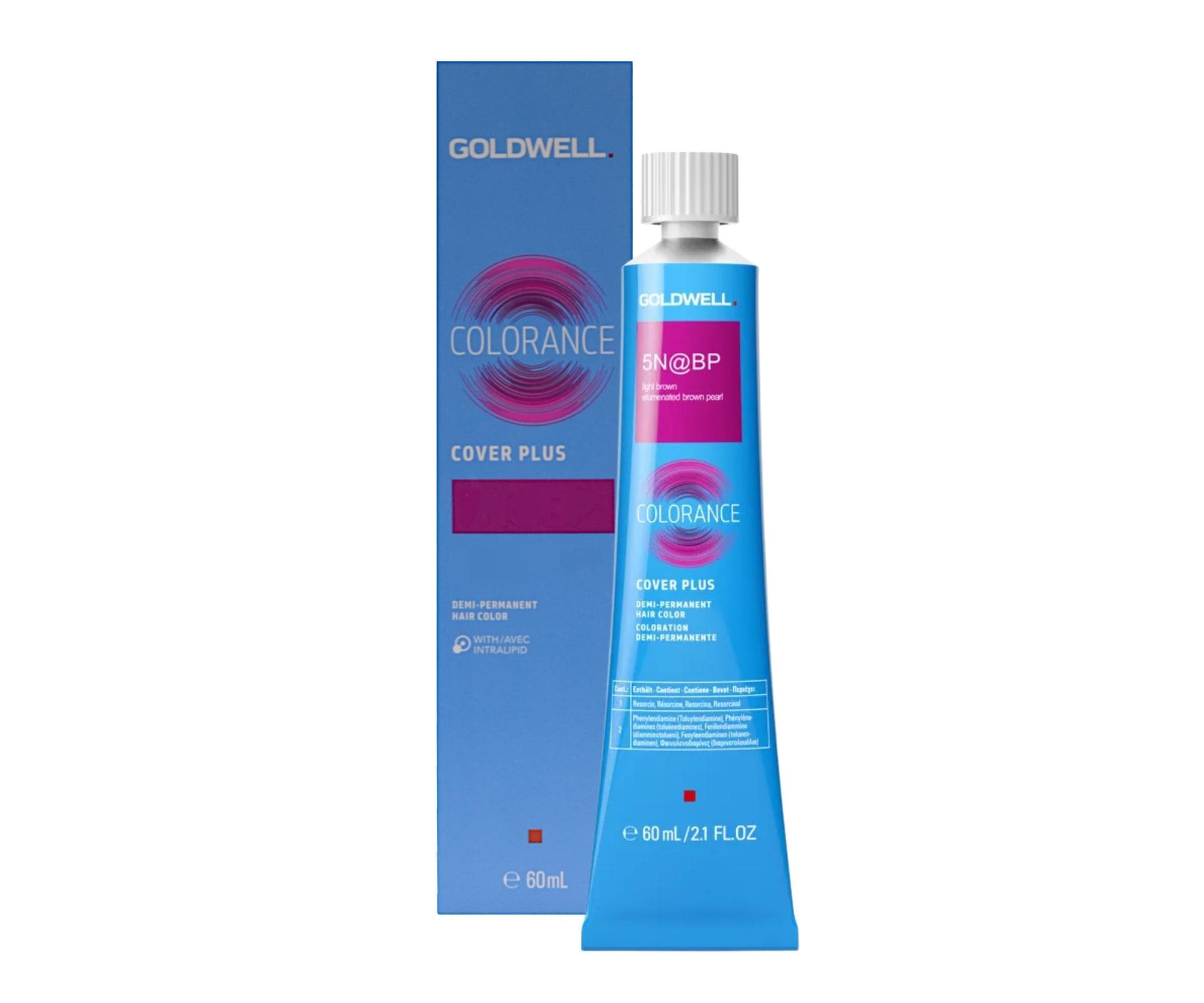 Farba do włosów Goldwell Colorance Cover Plus - 5N@BP jasny brąz perłowy