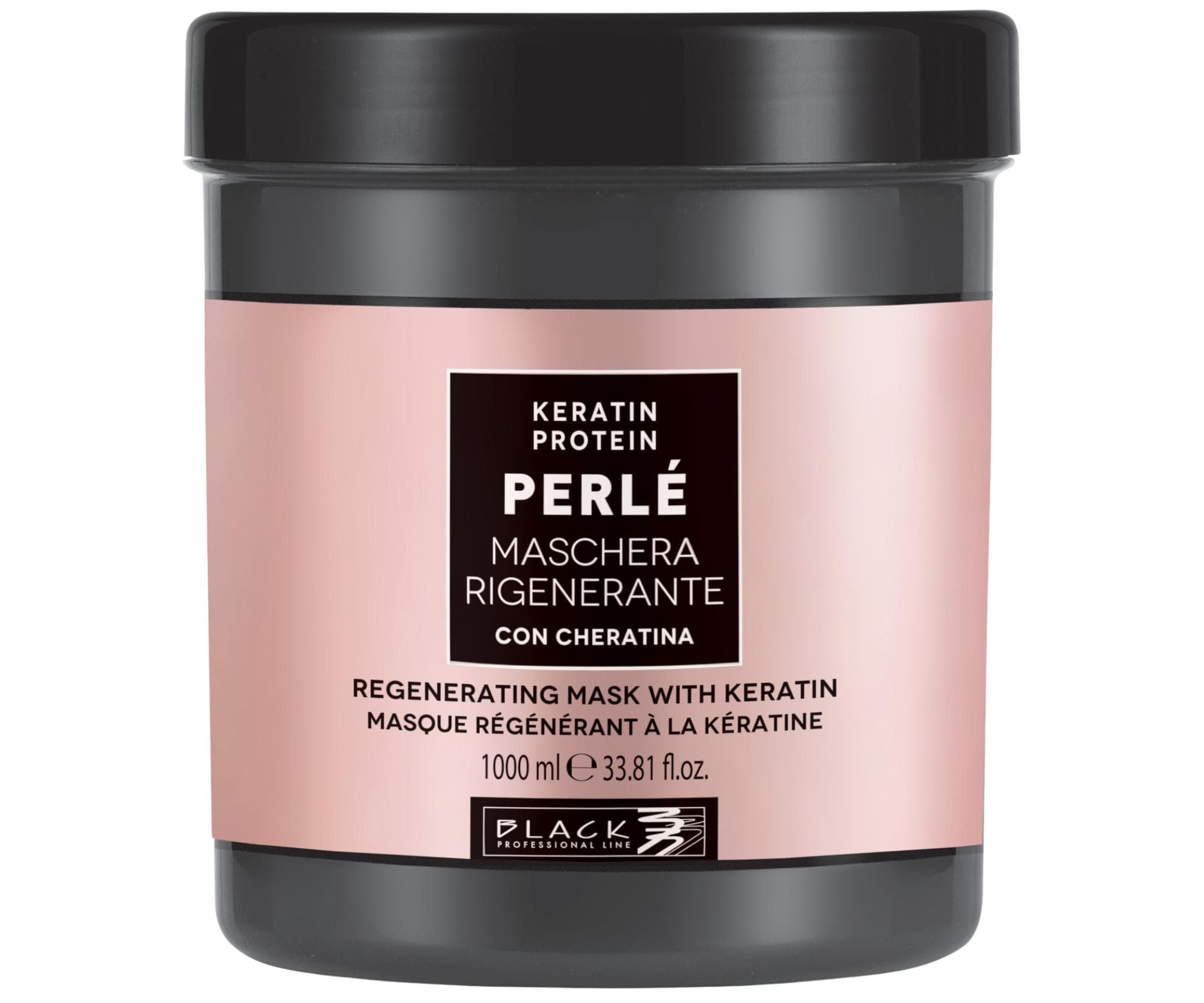 Maska regenerująca i wzmacniająca włosy zniszczone Black Professional Perlé Keratin Protein Mask -
