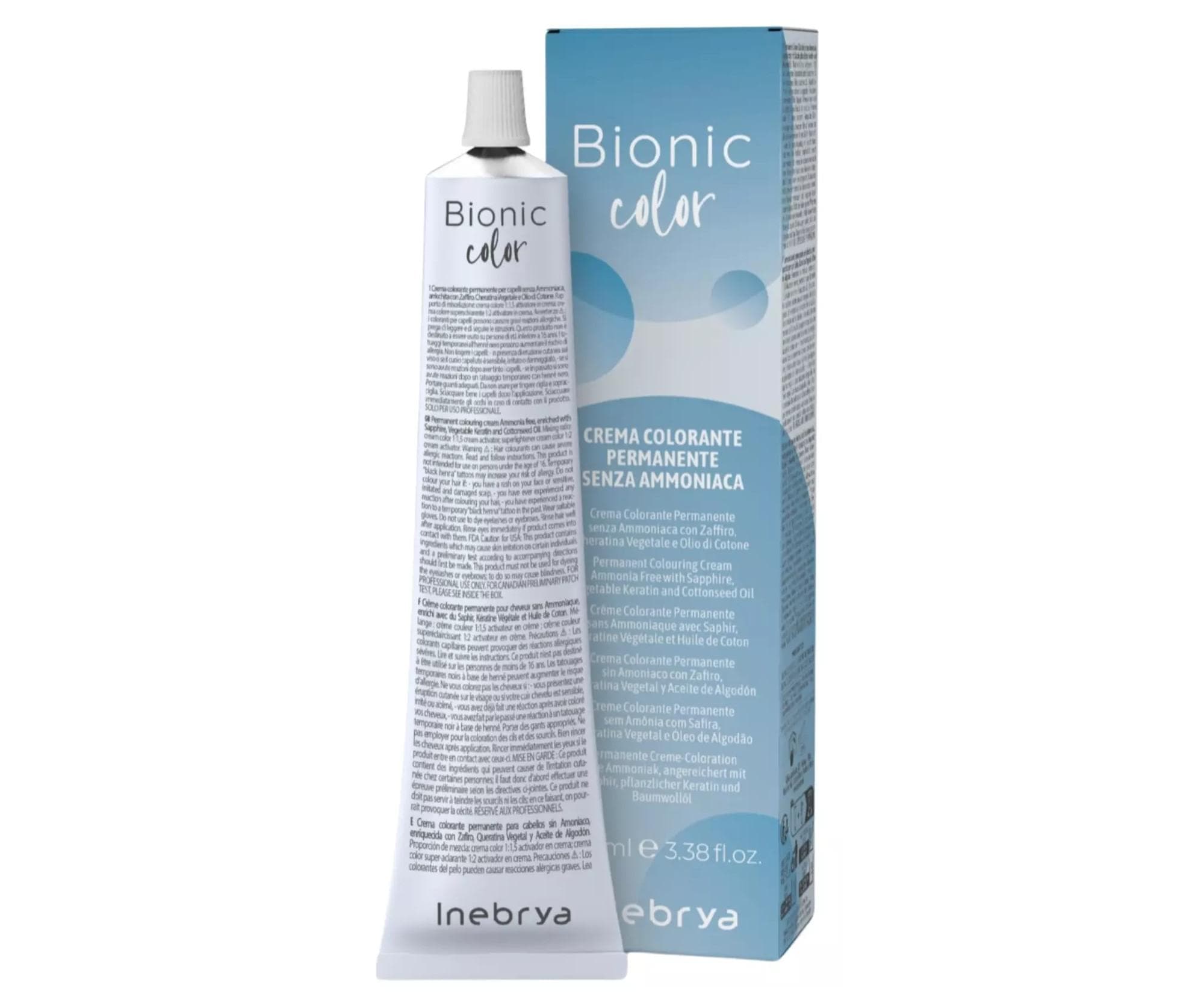 Farba do włosów Inebrya Bionic - 1/10 czarno-niebieska