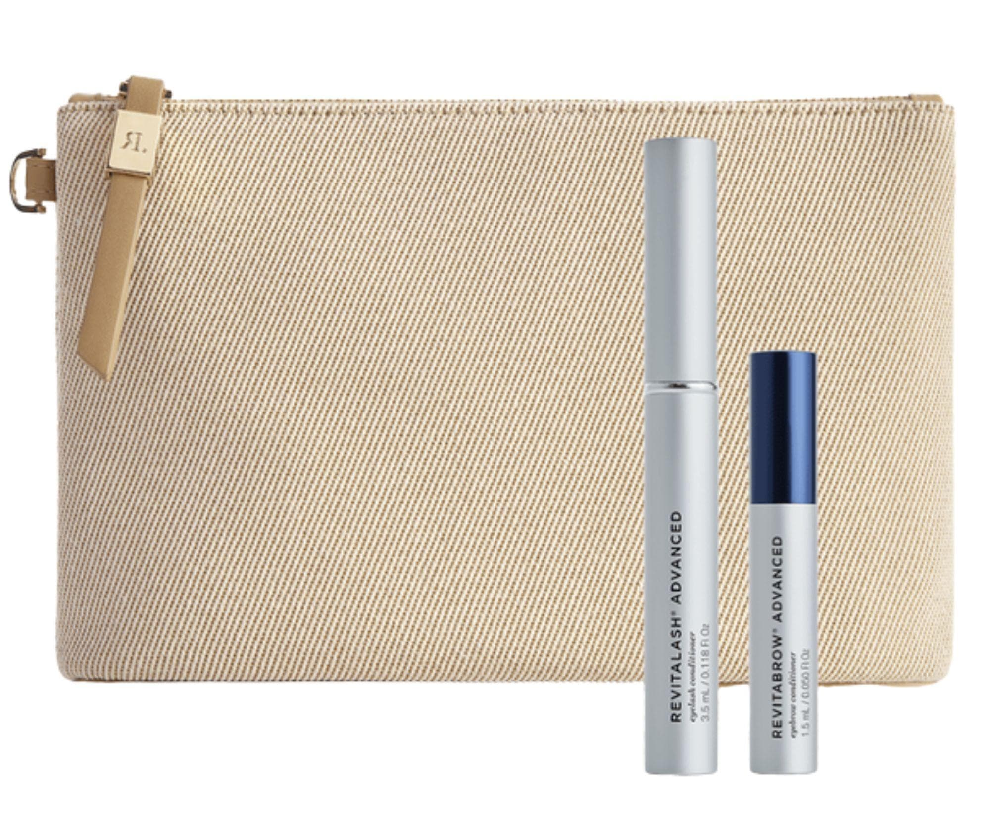 Zestaw upominkowy do rzęs i brwi RevitaLash For Lashes & Brows - serum do rzęs + serum do brwi i kosmetyczka gratis