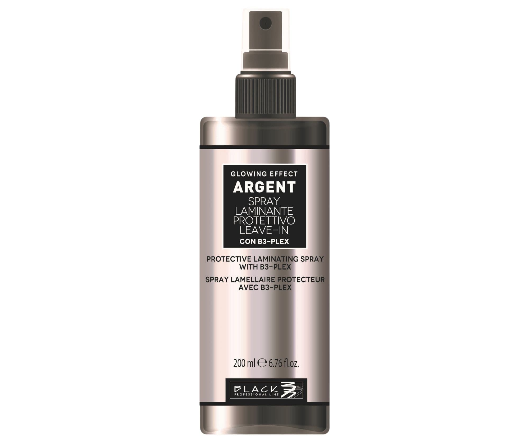 Spray bez spłukiwania do włosów osłabionych i łamliwych Black Professional Argent Glowing Effect -