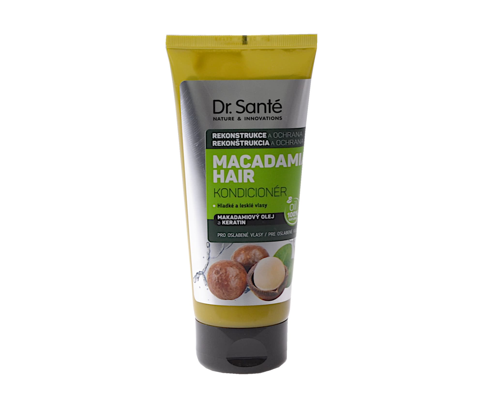 Odżywka odbudowująca do włosów zniszczonych Dr. Santé Macadamia -