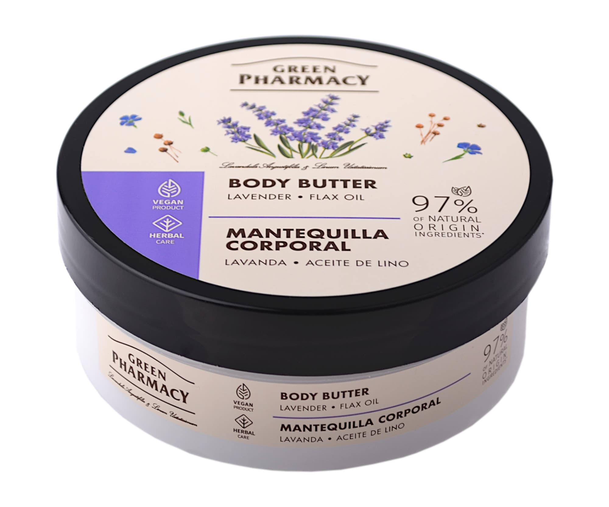 Masło do ciała z lawendą i olejem lnianym Green Pharmacy Body Butter -