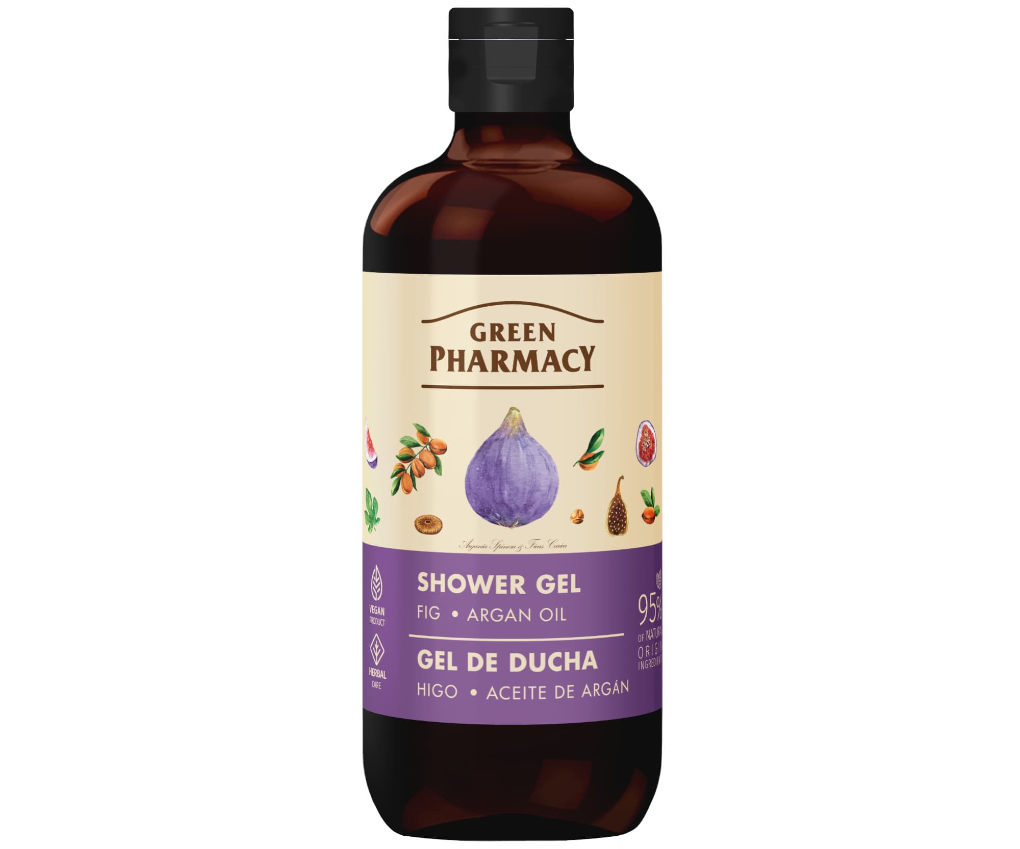 Żel pod prysznic z figami i olejkiem arganowym Green Pharmacy Shower Gel -