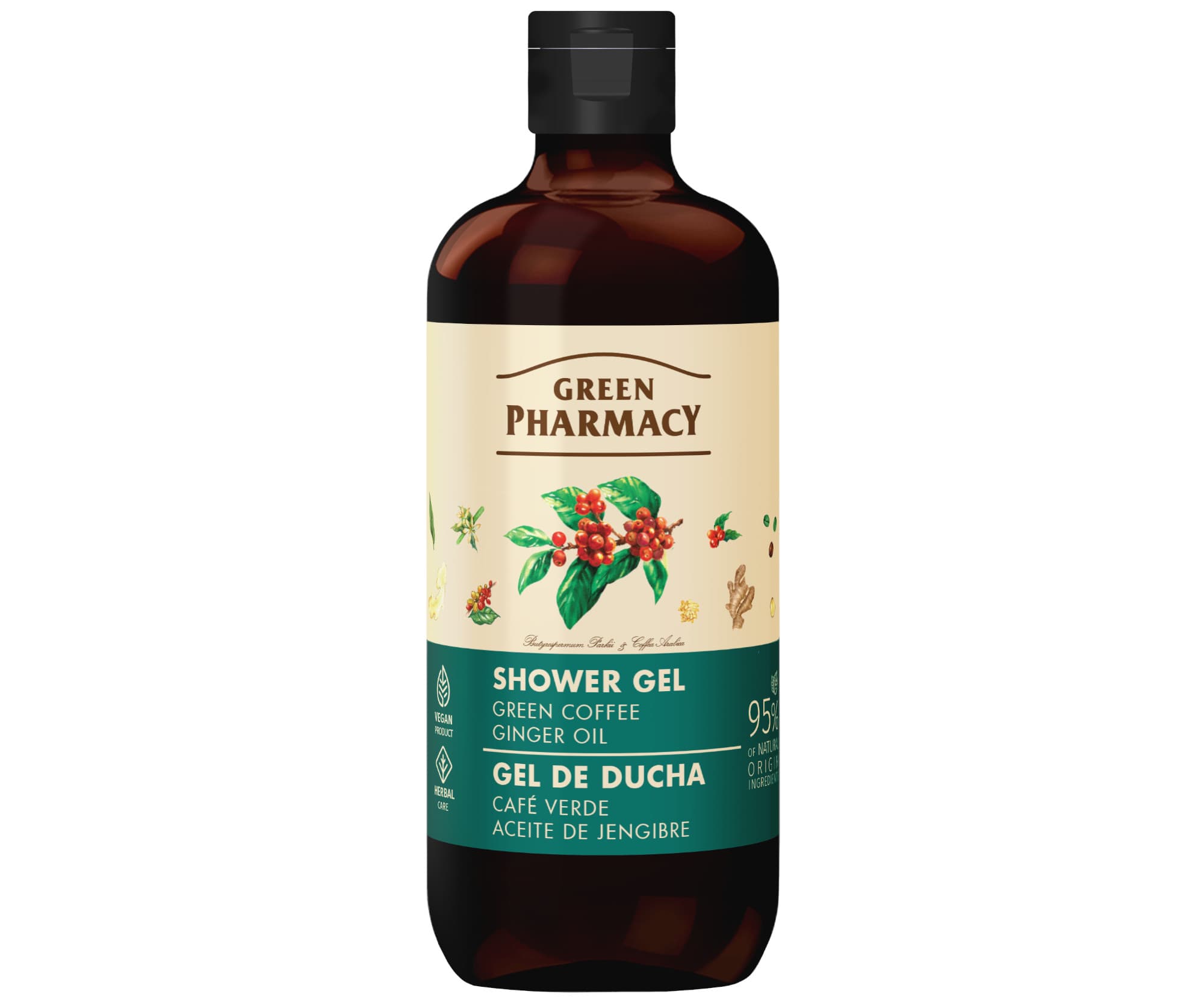 Green coffee & Ginger Oil Shower Gel żel pod prysznic