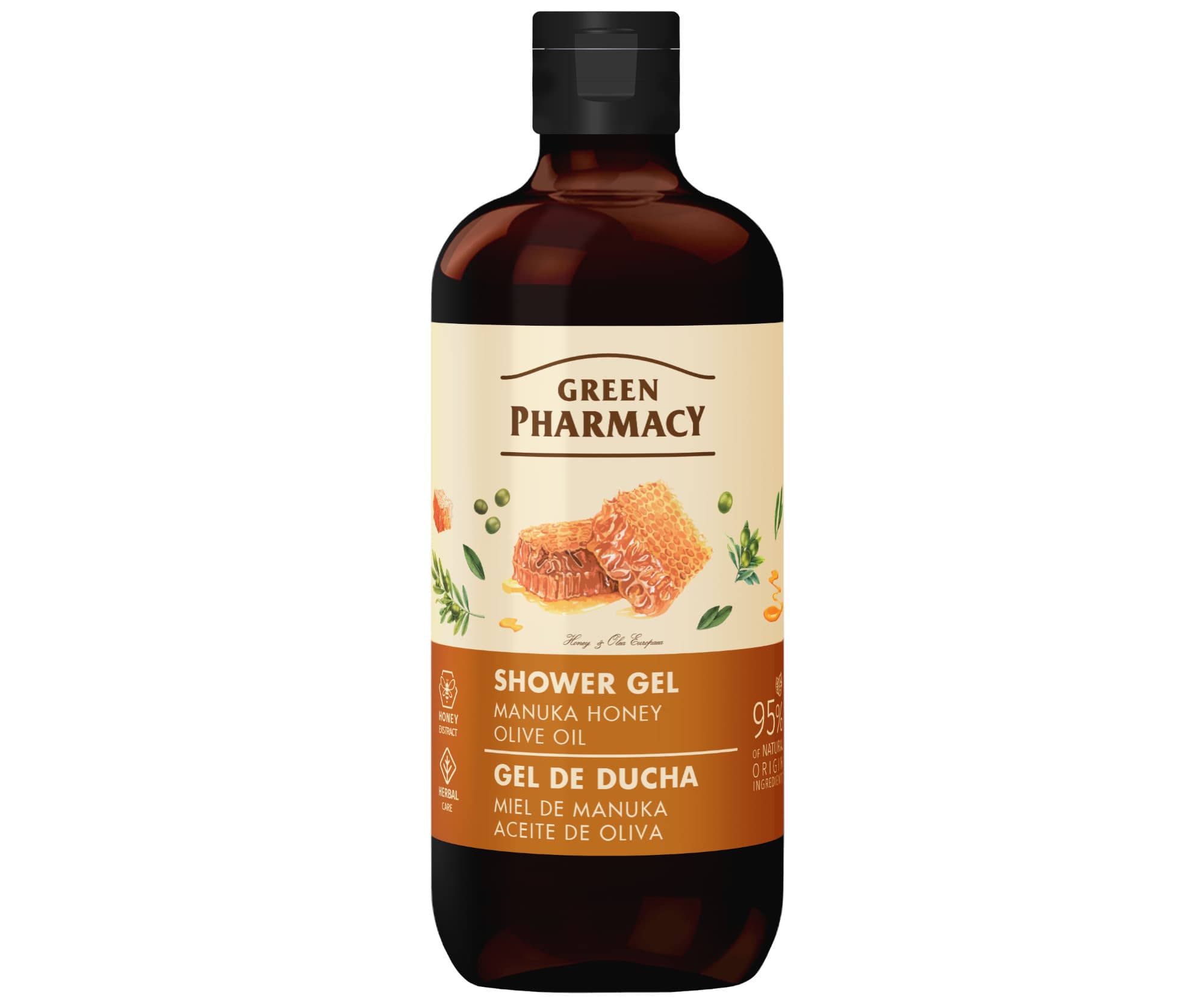Żel pod prysznic z miodem manuka i oliwą z oliwek Green Pharmacy Shower Gel -