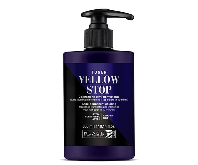 Toner koloryzujący do włosów Black Professional Yellow Stop - neutralizujący żółte odcienie -