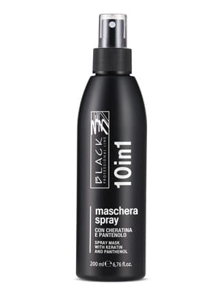 Spray 10 w 1 do wszystkich rodzajów włosów Black Maschera Spray -