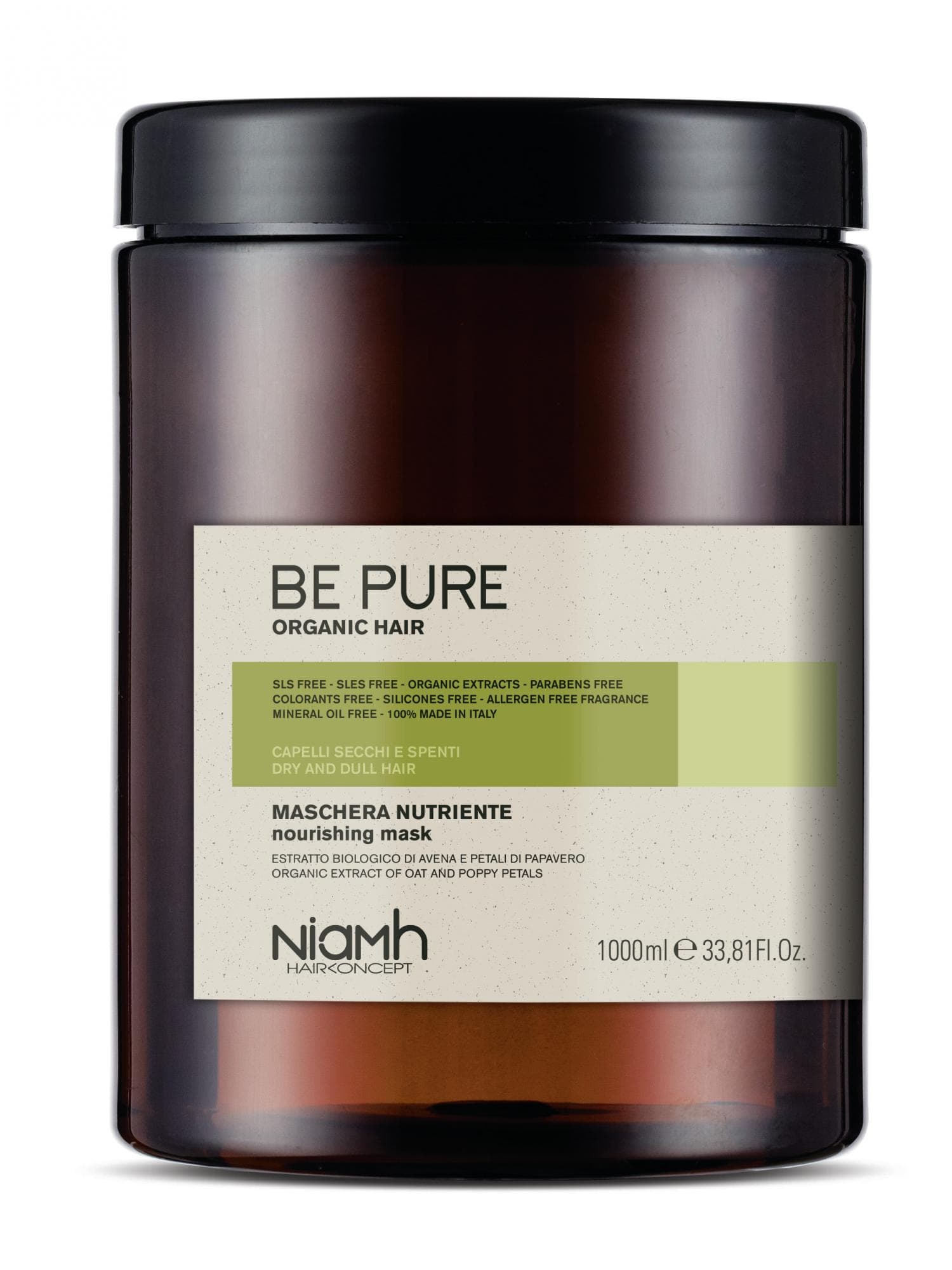 Maska do włosów suchych i osłabionych Niamh Be Pure Nourishing -