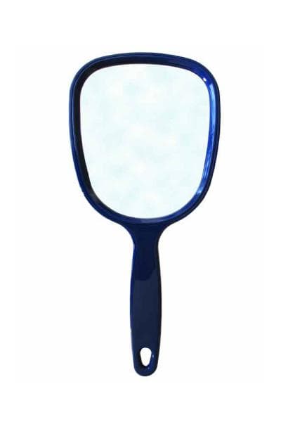 Lusterko fryzjerskie z uchwytem Duko m-10 - 130mm - niebieskie