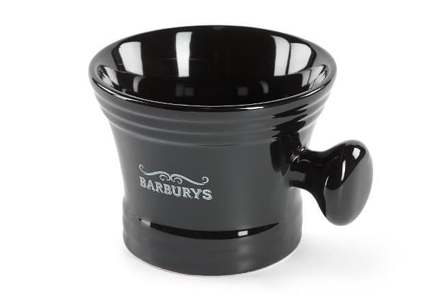 Kubek do wytwarzania piany do golenia Barburys Sibel - czarny