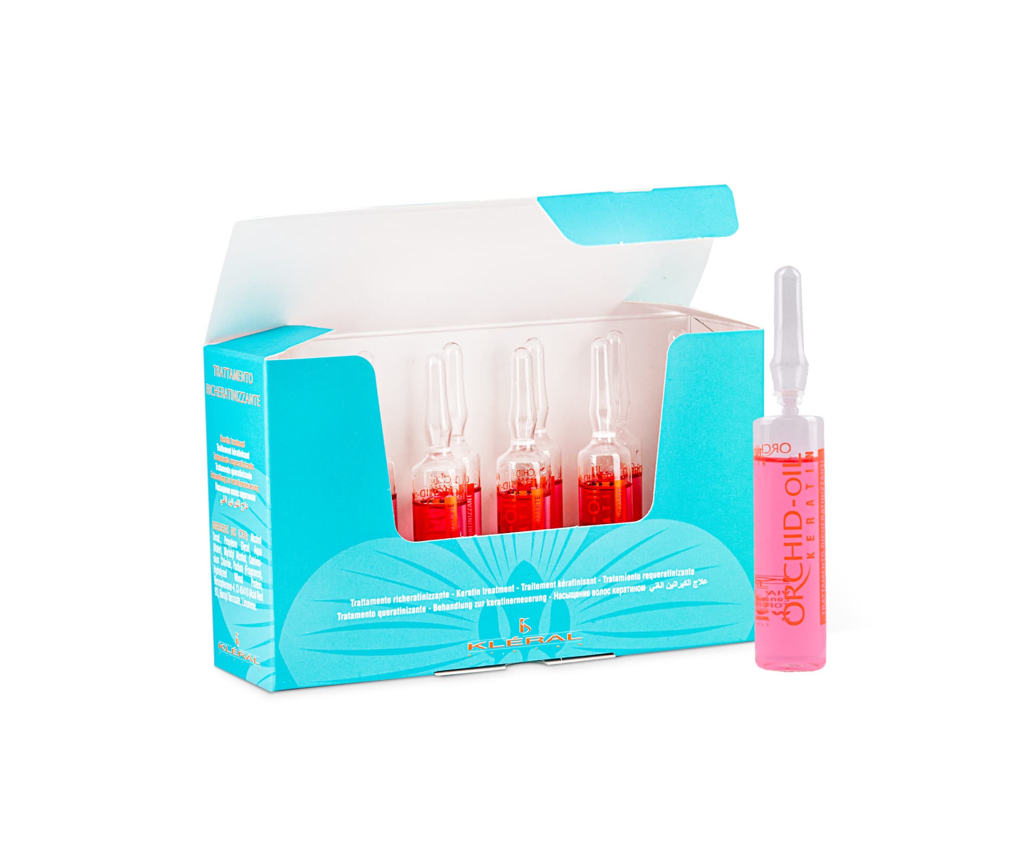 Ampułki wzmacniające do włosów Kléral System Orchid Oil Trattamento -