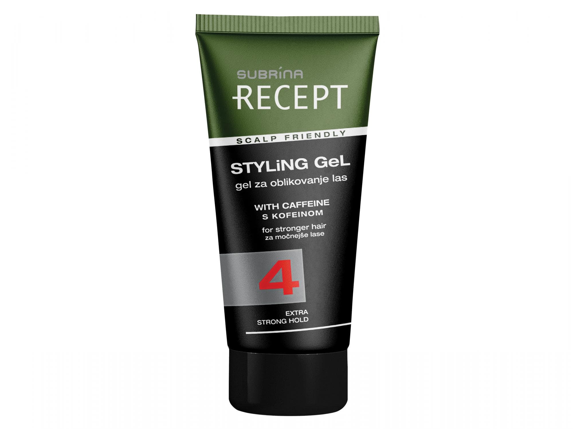 Żel wzmacniający włosy z kofeiną bardzo mocno utrwalający Subrina Recept Styling Gel -