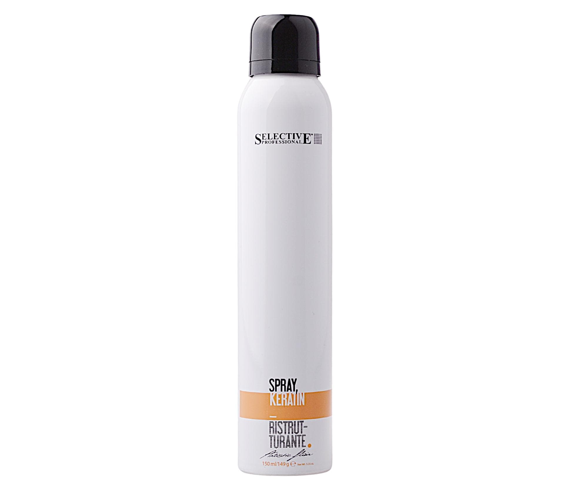 Keratynowy spray regenerujący do włosów Selective Professional Artistic Flair Spray Keratin -