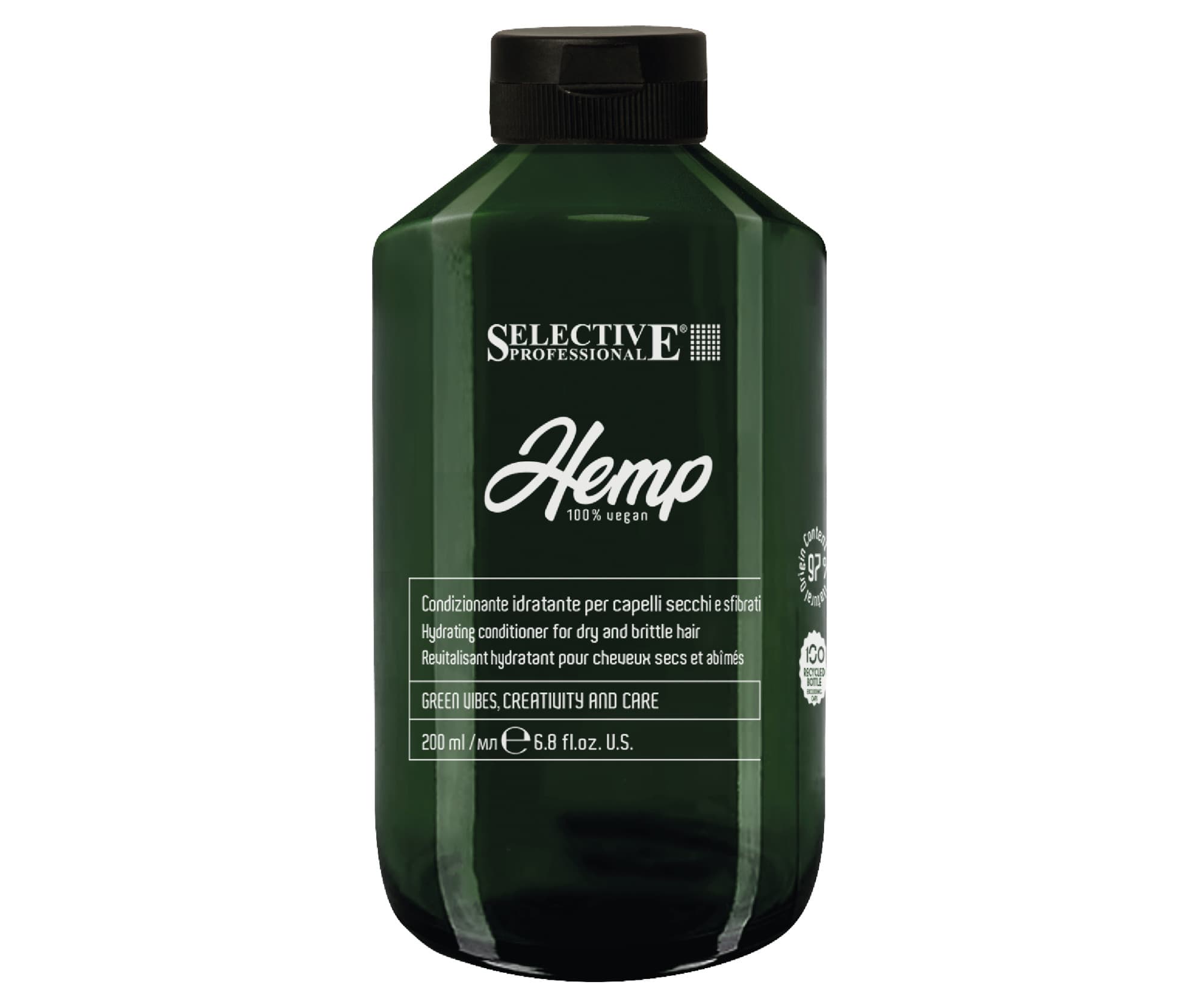 Odżywka nawilżająca do włosów suchych i łamliwych Selective Professional Hemp Hydrating Conditioner -