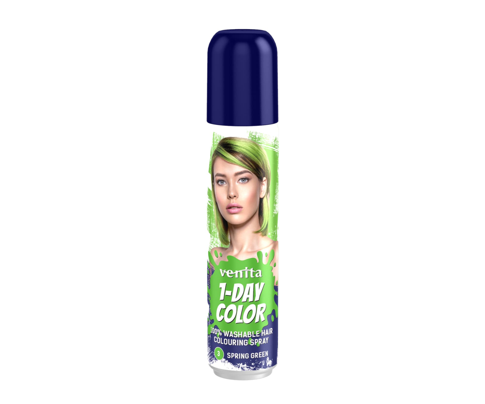 1-DAY COLOR JEDNODNIOWY SPRAY KOLORYZUJĄCY DO WŁOSÓW 3 SPRING GREEN
