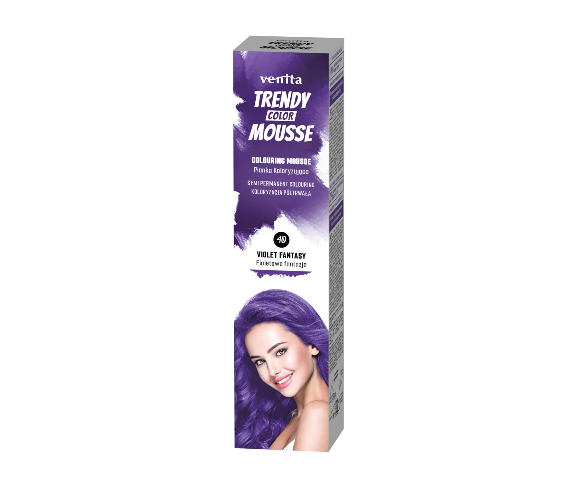 Trendy Color Koloryzująca Pianka Do Włosów 40 Fiolet Fantazja