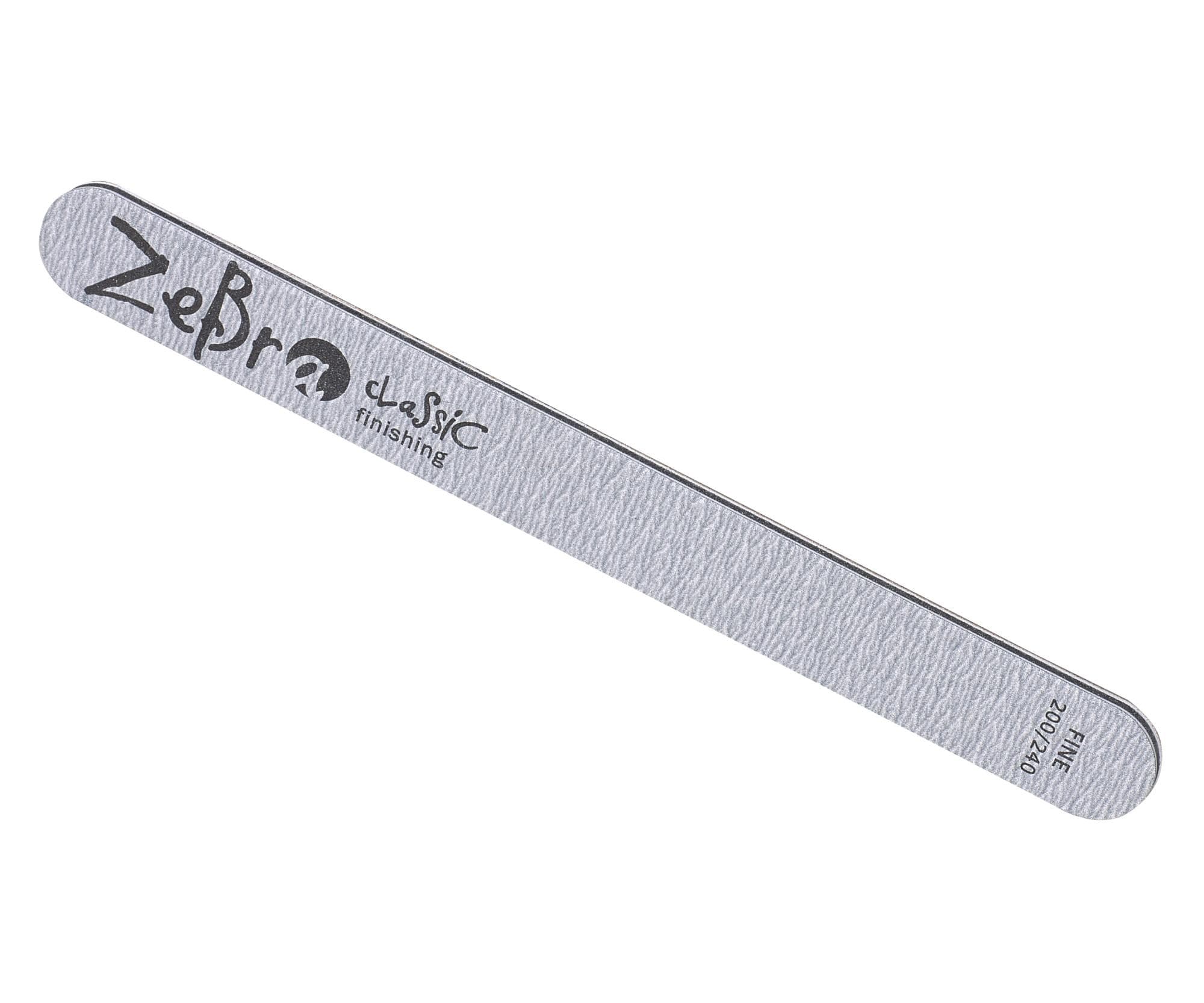 Dwustronny pilnik do paznokci Sibel Zebra Nail File 2-Way Finisher 200/240 -