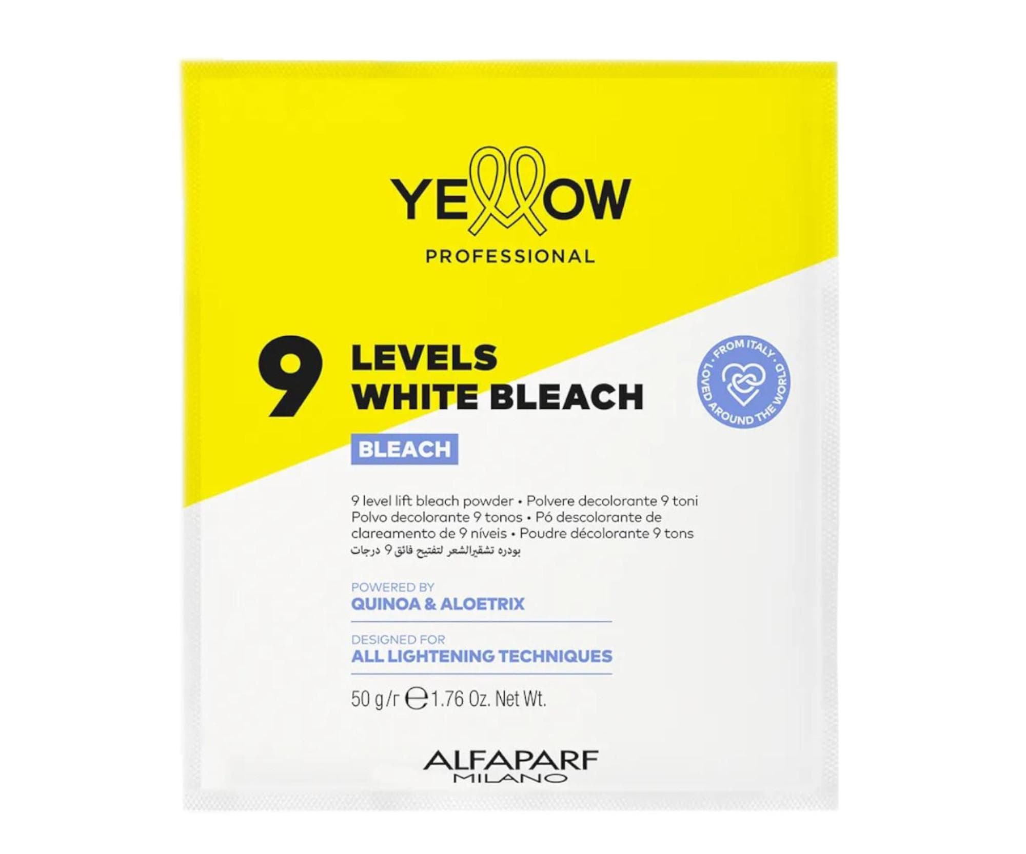 Puder rozjaśniający Yellow Professional 9 Levels White Bleach -
