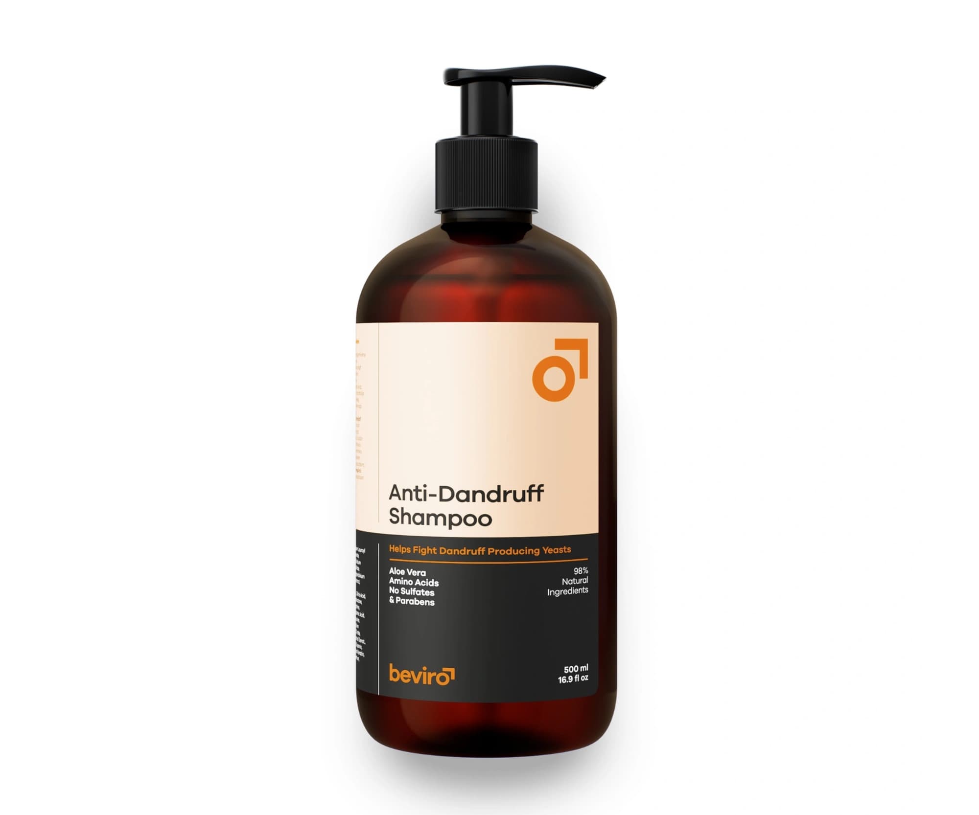 Naturalny szampon przeciwłupieżowy dla mężczyzn Beviro Anti-Dandruff Shampoo -