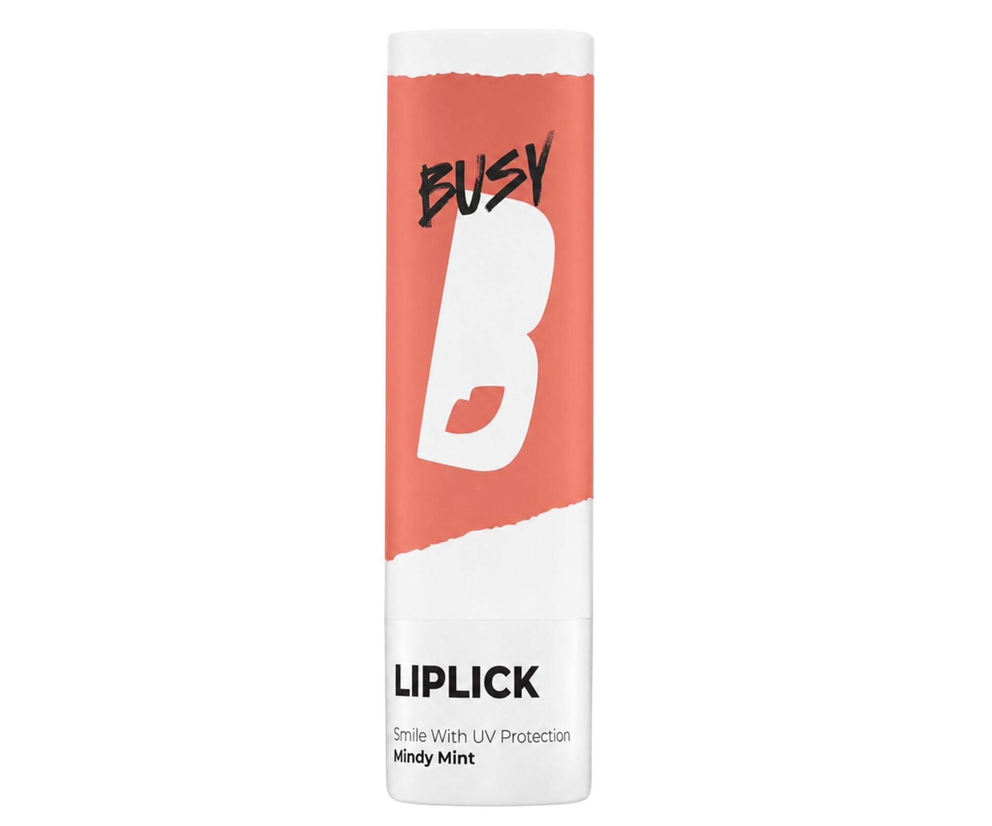 Nawilżający i odżywczy balsam do ust BusyB Liplick Mindy Mint SPF 25 -