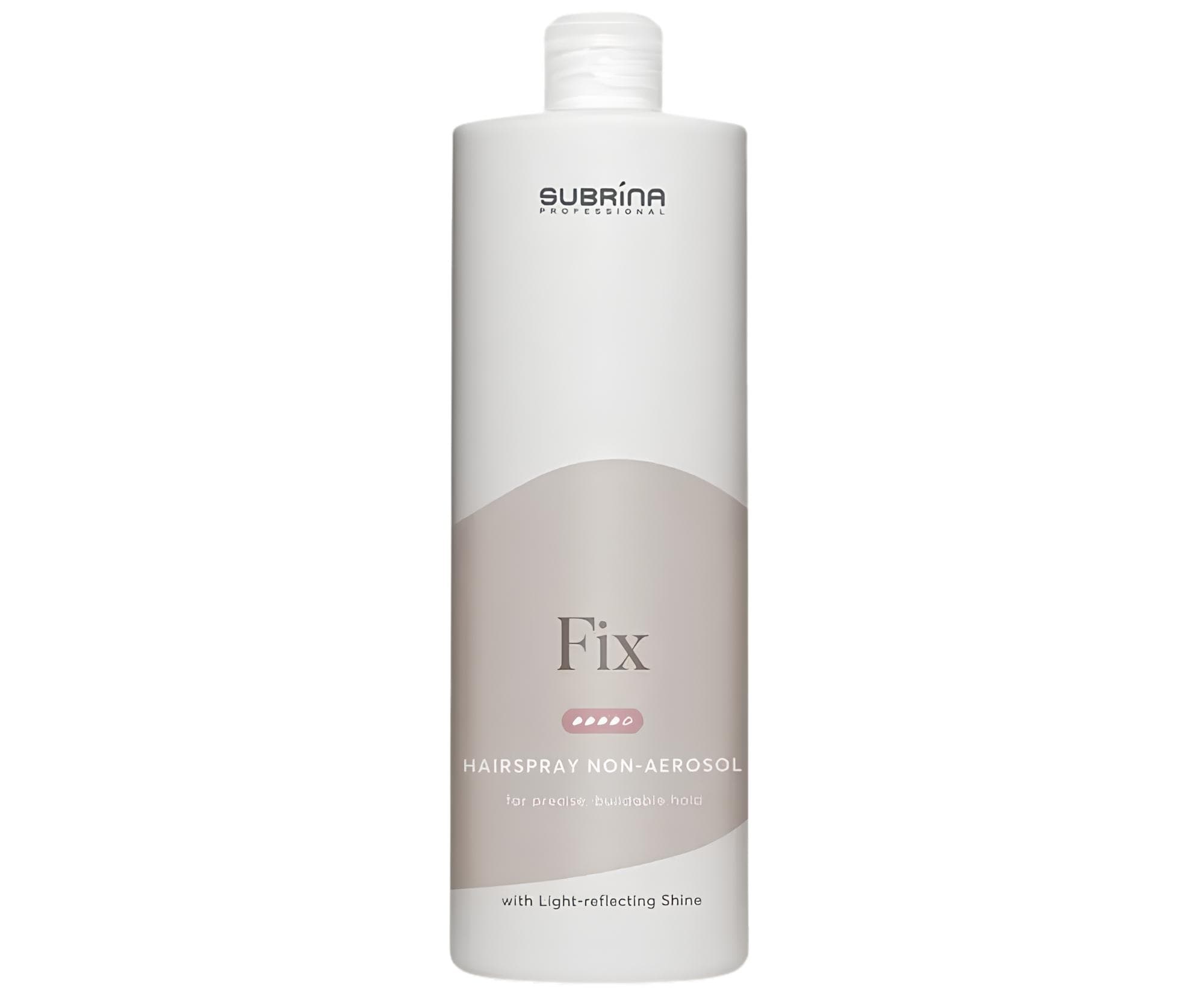 Lakier do włosów bardzo mocno utrwalający bez gazu Subrina Professional Fix Hairspray Non-Aerosol - - zapas