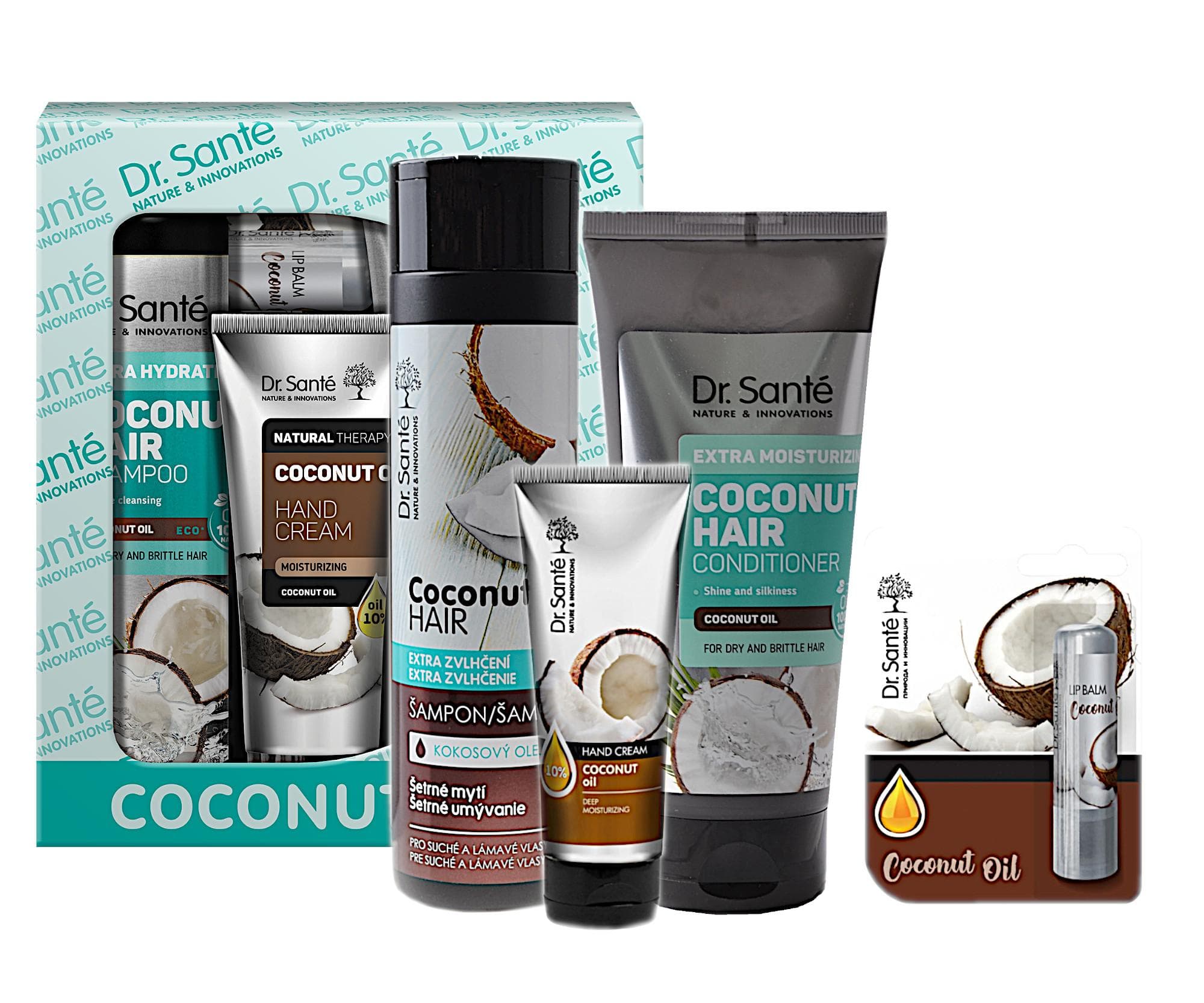 Coconut zestaw upominkowy do włosów suchych i łamliwych