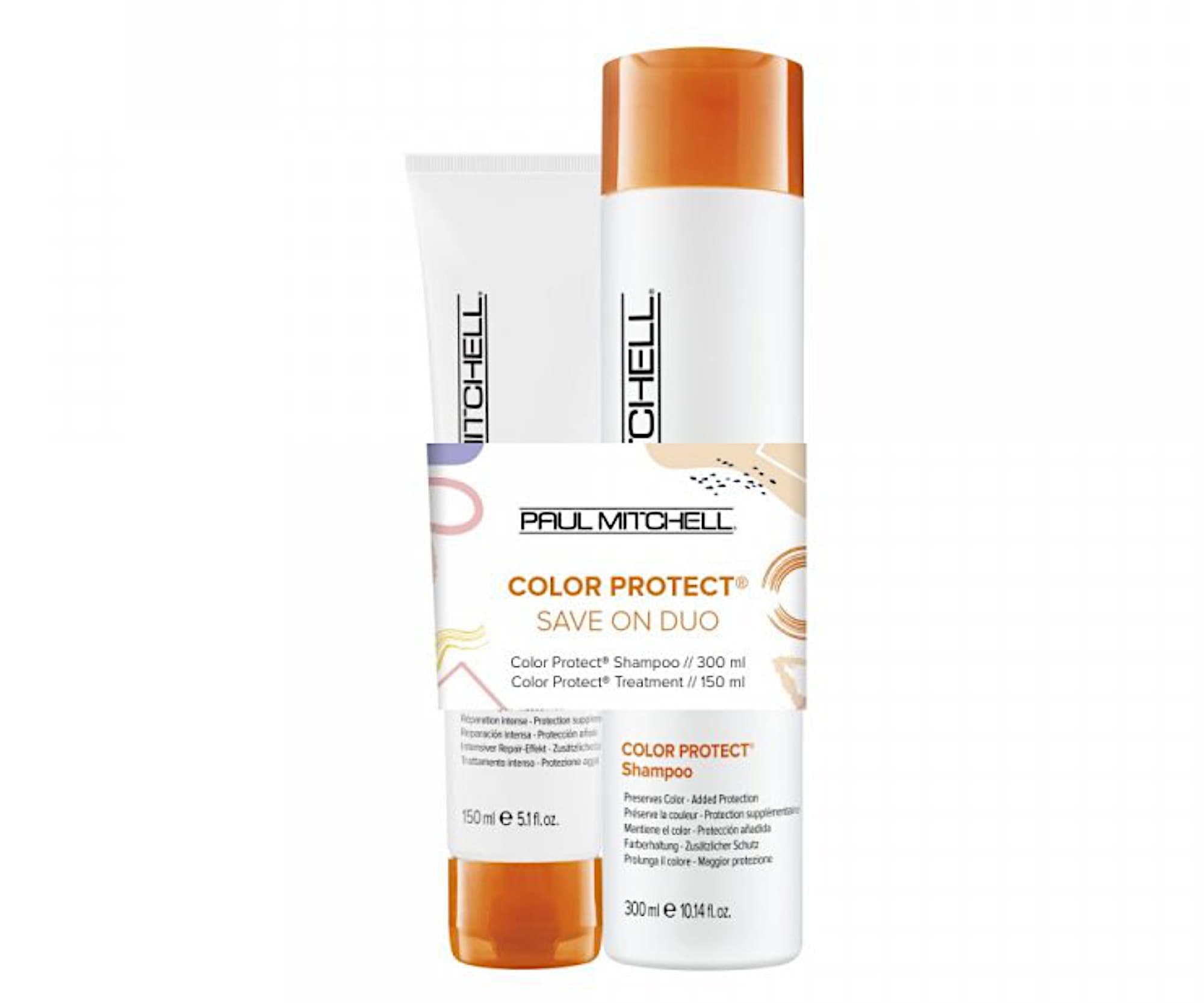 Zestaw do włosów farbowanych Paul Mitchell Color Protect Save On Duo - szampon + kuracja