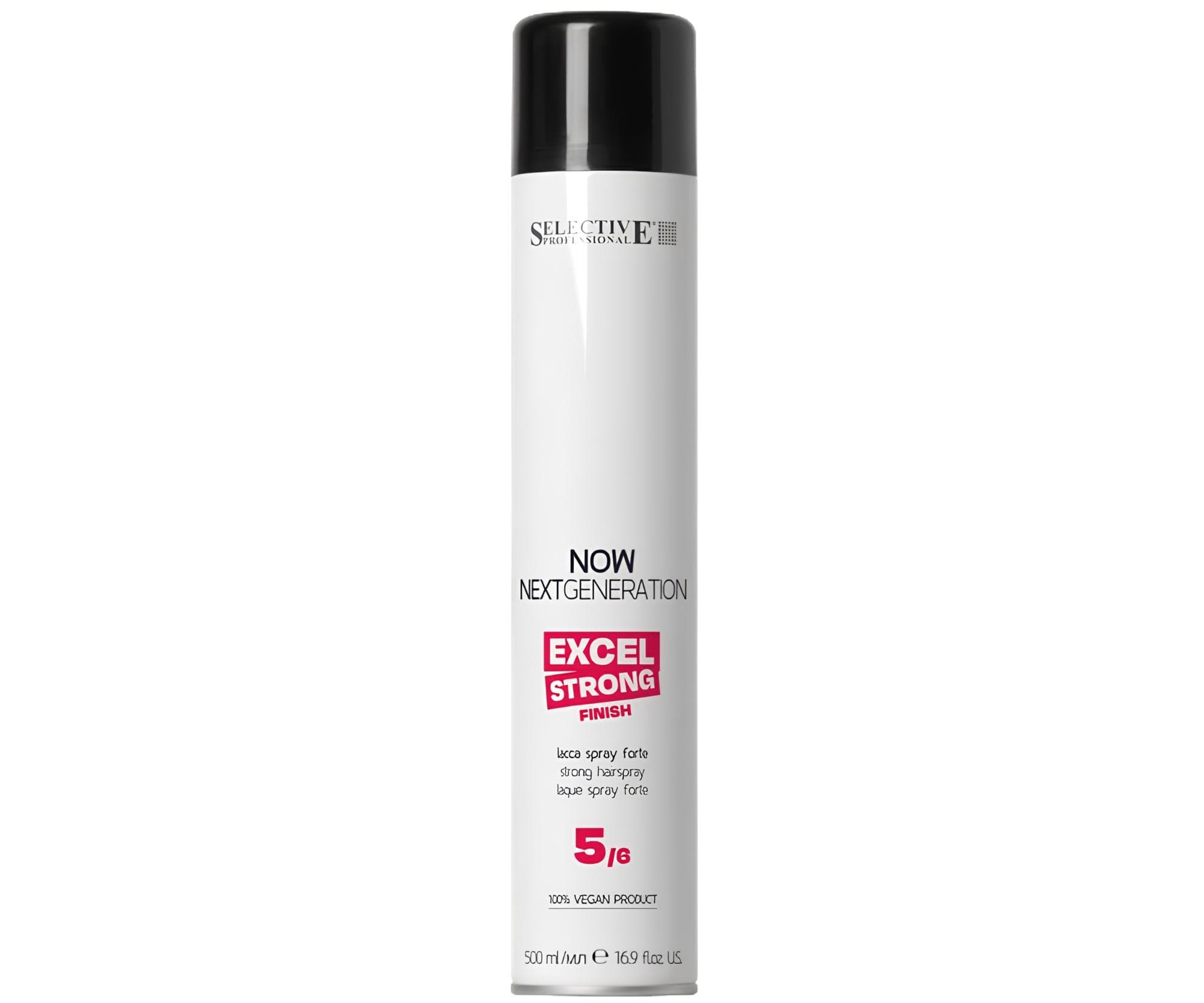 Lakier do włosów mocno utrwalający Selective Professional Now Next Generation Excel Strong Finish -