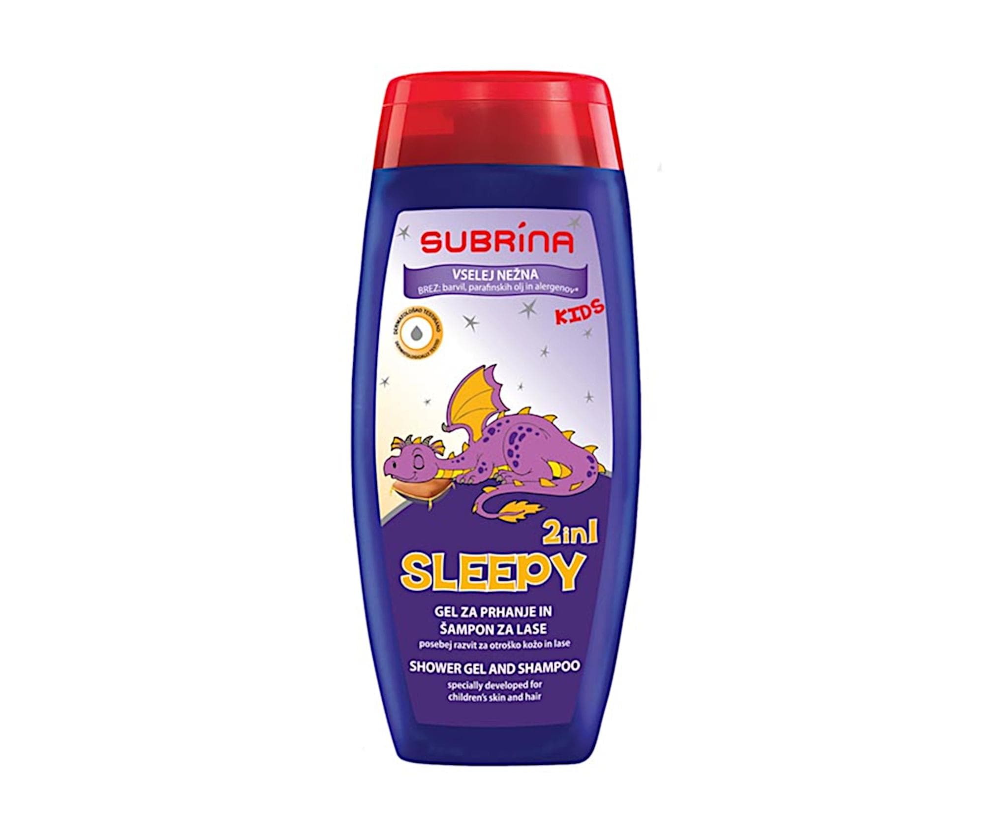Szampon i żel pod prysznic dla dzieci 2 w 1 Subrina Sleepy -