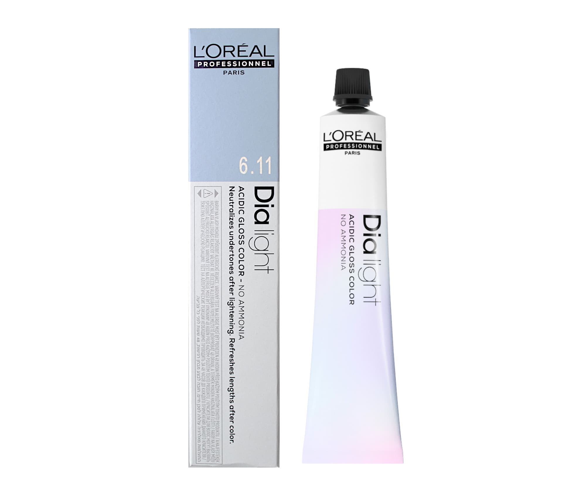 Farba do włosów ton w ton Loréal Dialight - 6.11 ciemny blond popielaty intensywny