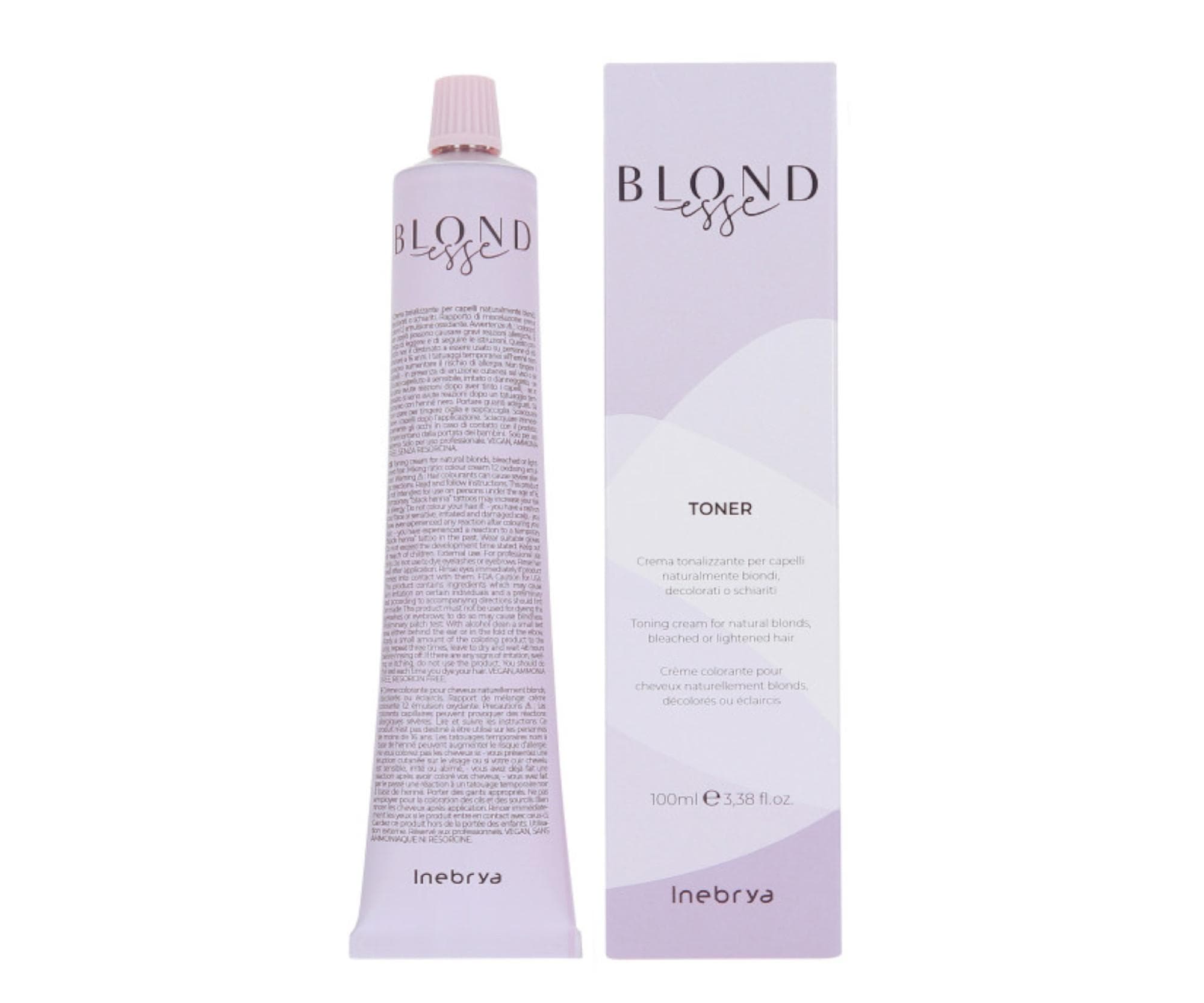 Krem tonujący do włosów blond i rozjaśnionych Inebrya Blondesse Toner - perłowy