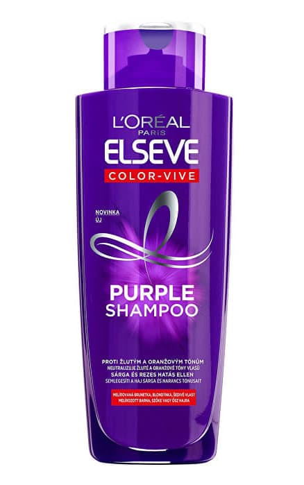 Szampon neutralizujący żółte i miedziane tony Loréal Elseve Purple Shampoo -