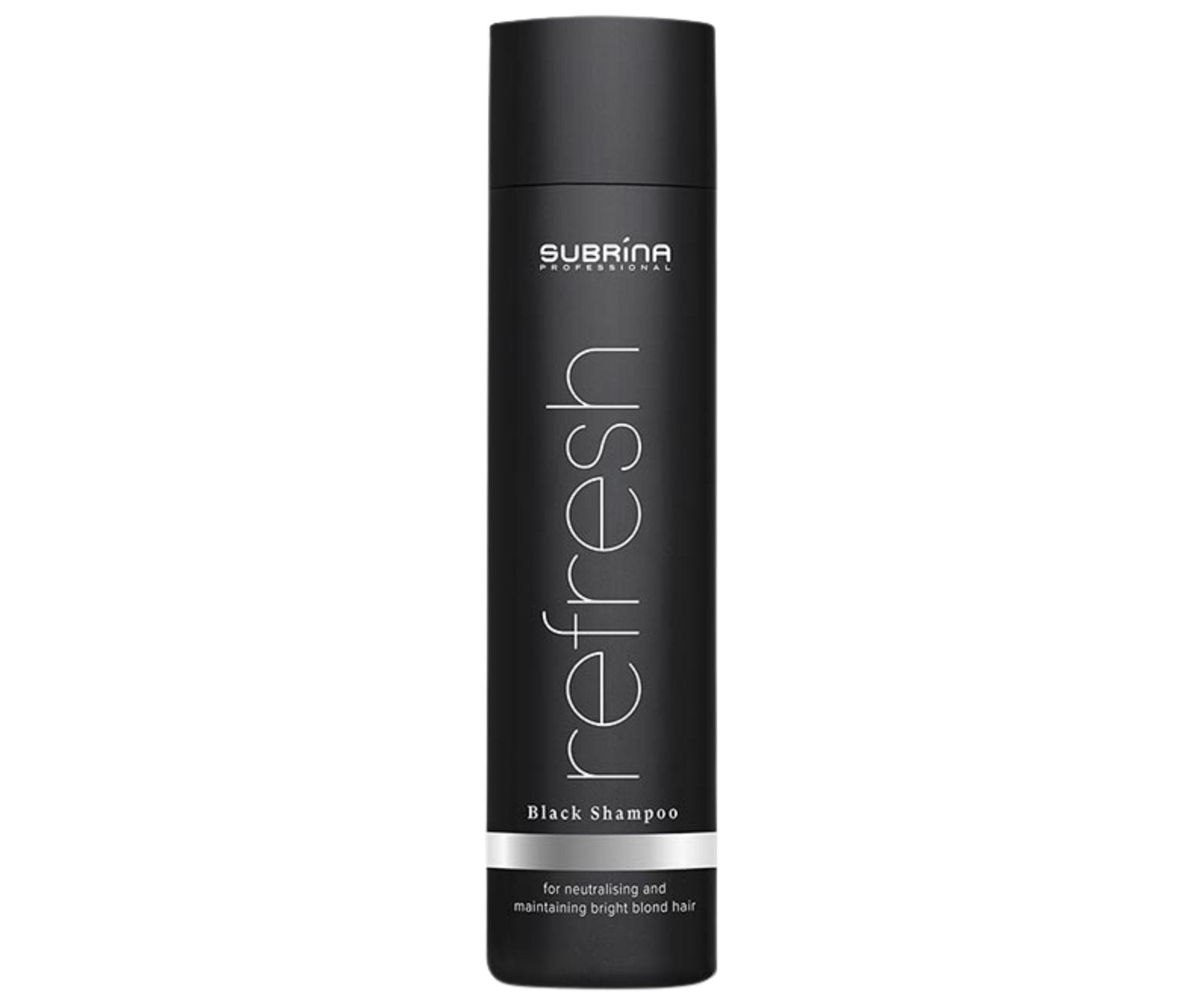 Szampon dla zachowania platynowego odcienia włosów Subrina Professional Refresh Black Shampoo -