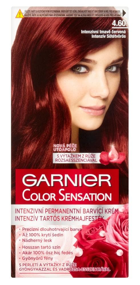Farba do trwałej koloryzacji Garnier Color Sensation 4.60 intensywna ciemna czerwień