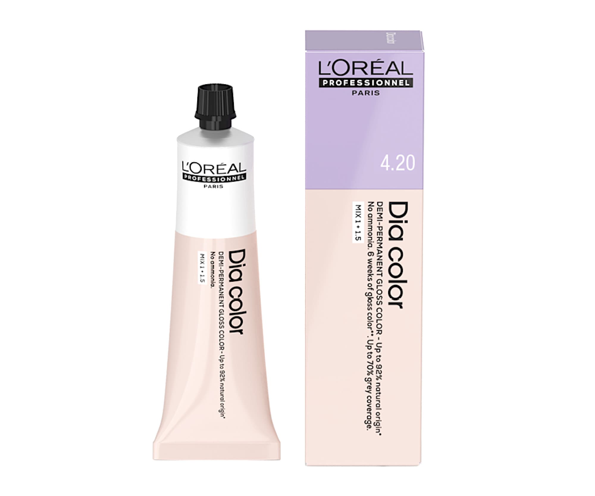Farba do włosów ton w ton Loréal Professionnel Dia color - 4.20 brązowy extra burgund