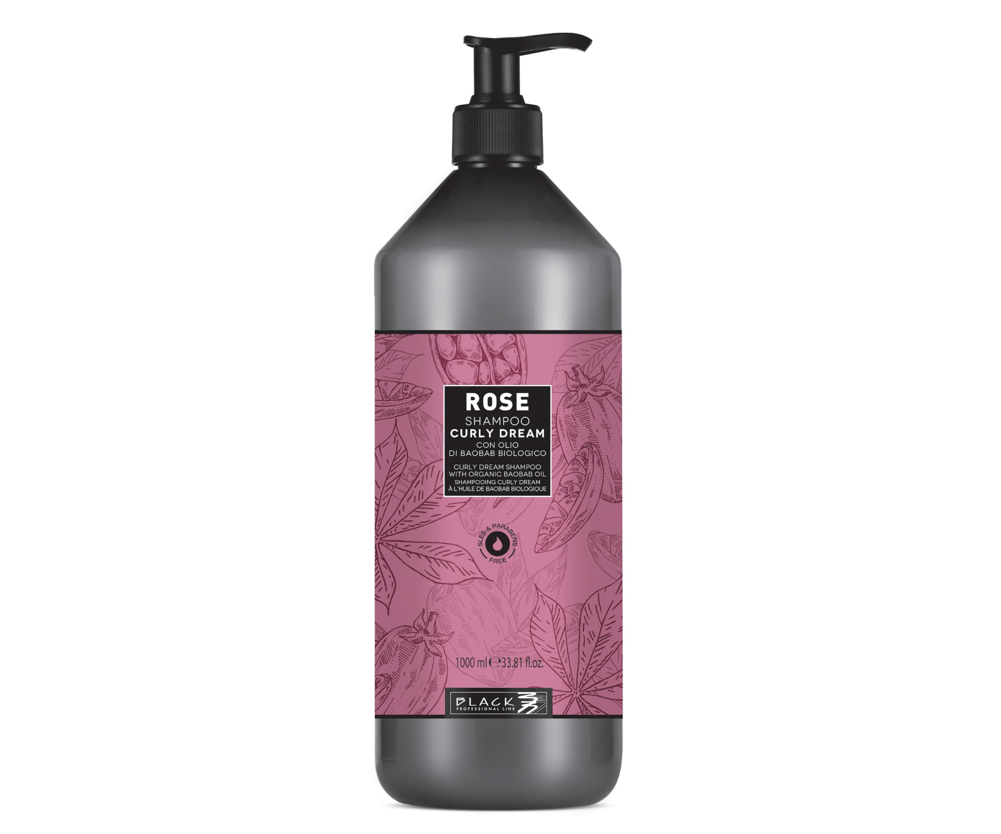 Szampon do włosów falowanych i kręconych Black Rose Curly Dream Shampoo -