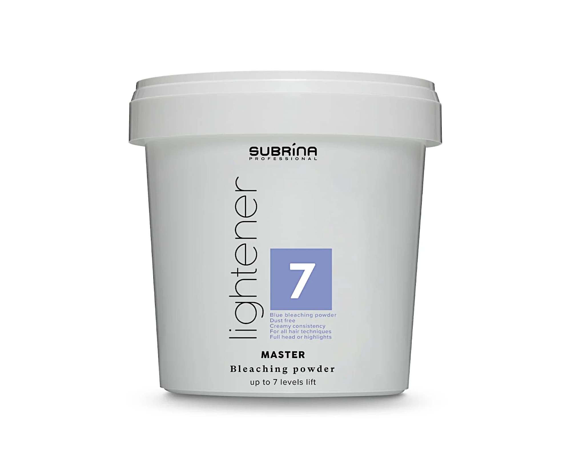 Rozjaśniacz do włosów Subrina Professional Lightener Master Bleaching Powder - pojemnik -