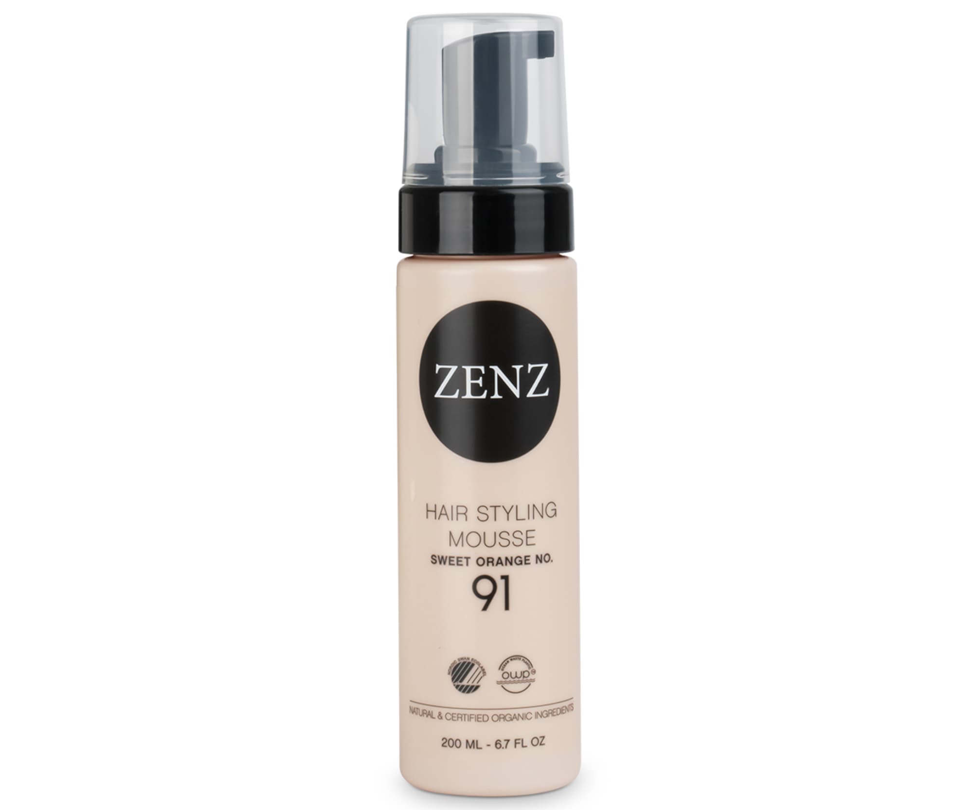 Pianka do stylizacji nadająca objętość i teksturę Zenz Hair Styling Mousse Sweet Orange No. 91 -