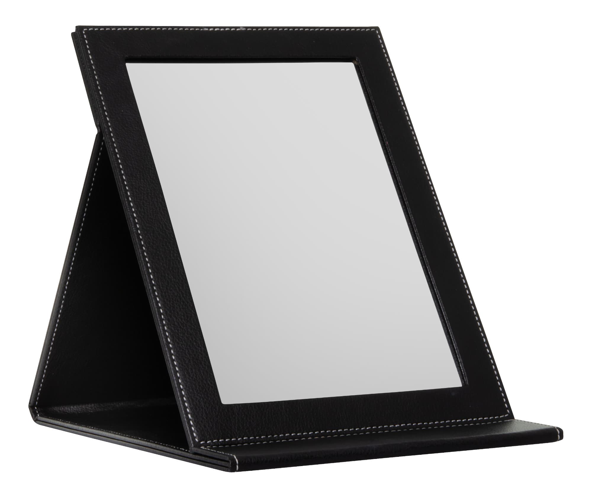 Lusterko kosmetyczne ze stojakiem Sibel Easel Black - 18,5 cm - czarne