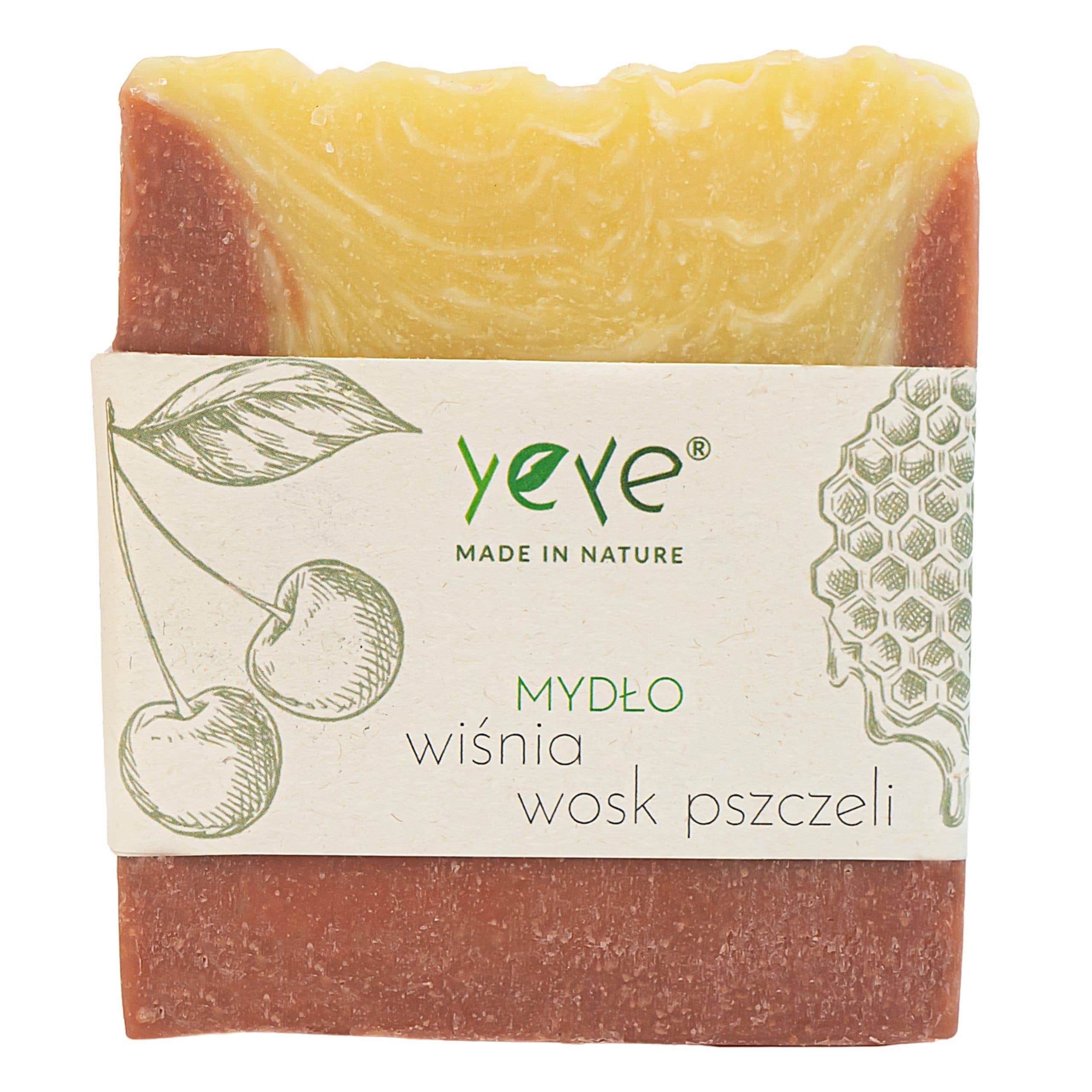 Mydło naturalne Wiśnia i Wosk Pszczeli